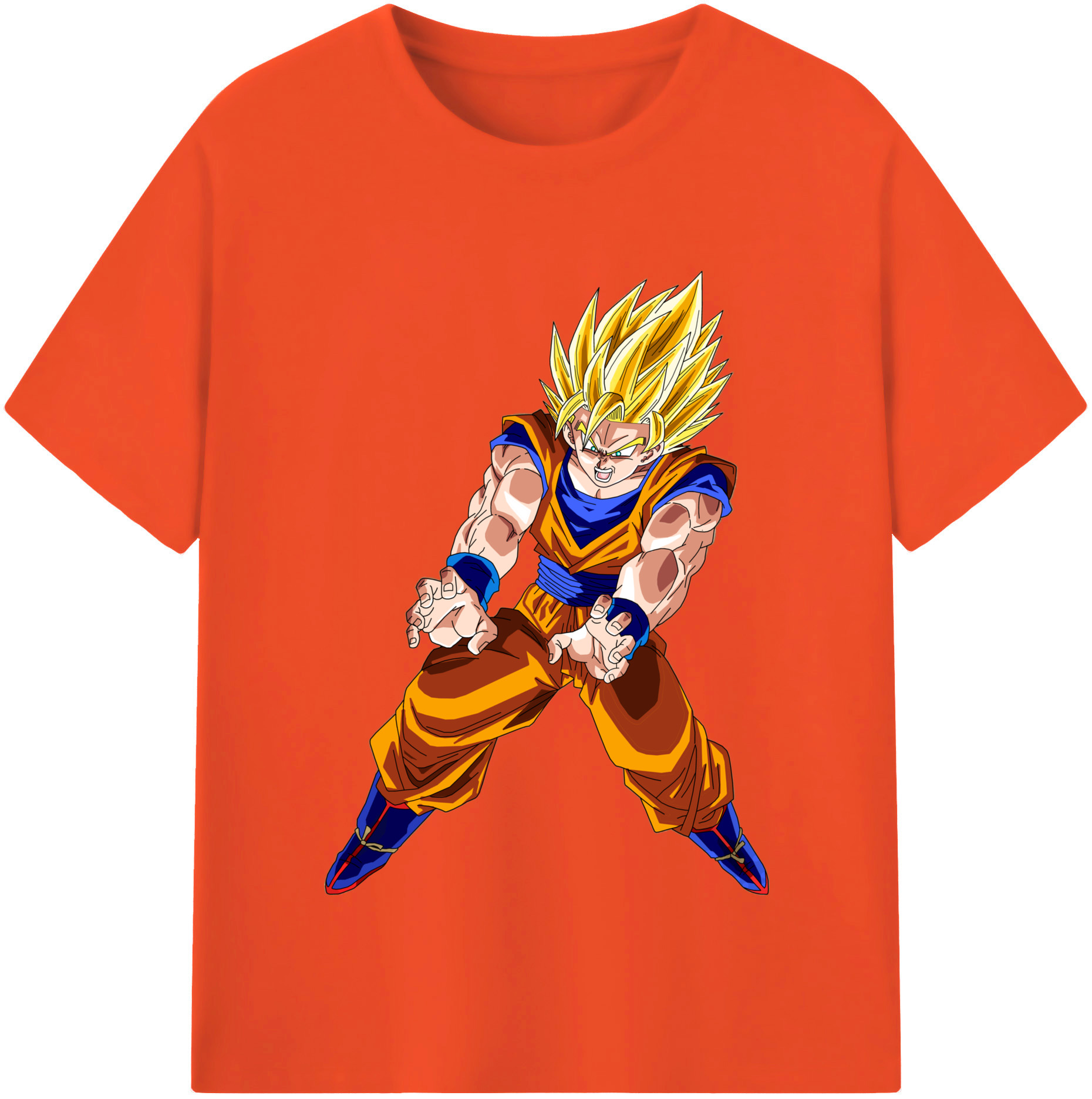（画像用） ドラゴンボール 孫悟空（そん ごくう）Son Goku カカロット DRAGON BALL Kakarotto 綿100％半袖Tシャツ（フロントプリント）