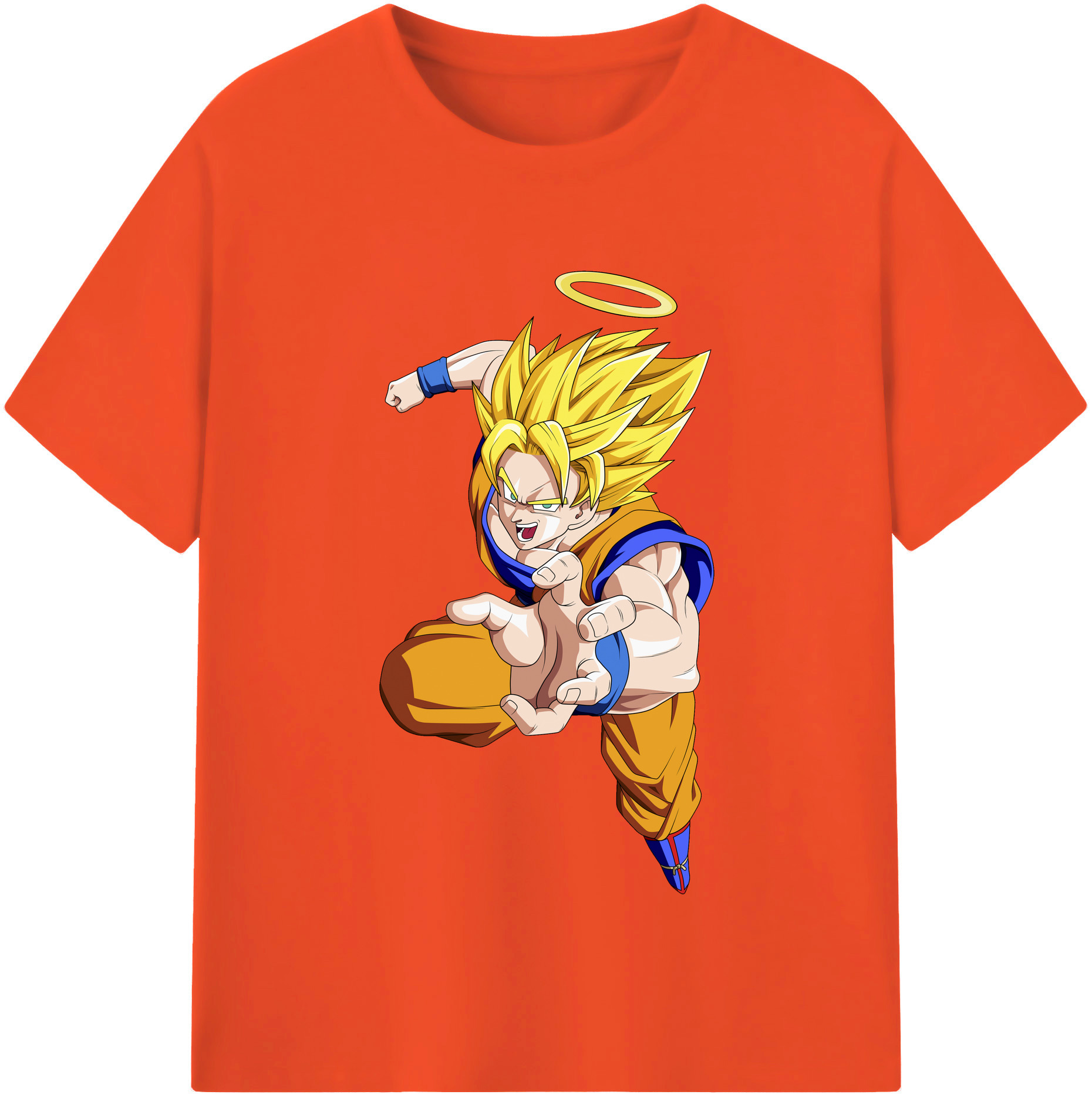 （画像用） ドラゴンボール 孫悟空（そん ごくう）Son Goku カカロット DRAGON BALL Kakarotto 綿100％半袖Tシャツ（フロントプリント）