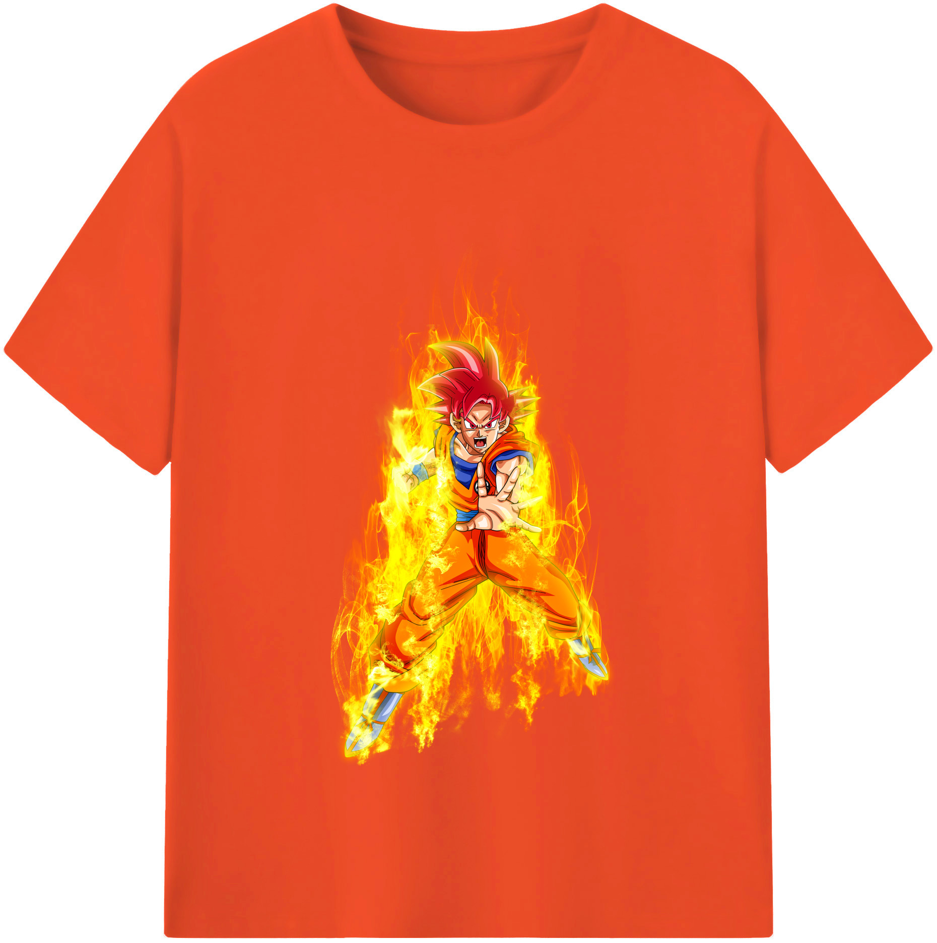 （画像用） ドラゴンボール 孫悟空（そん ごくう）Son Goku カカロット DRAGON BALL Kakarotto 綿100％半袖Tシャツ（フロントプリント）
