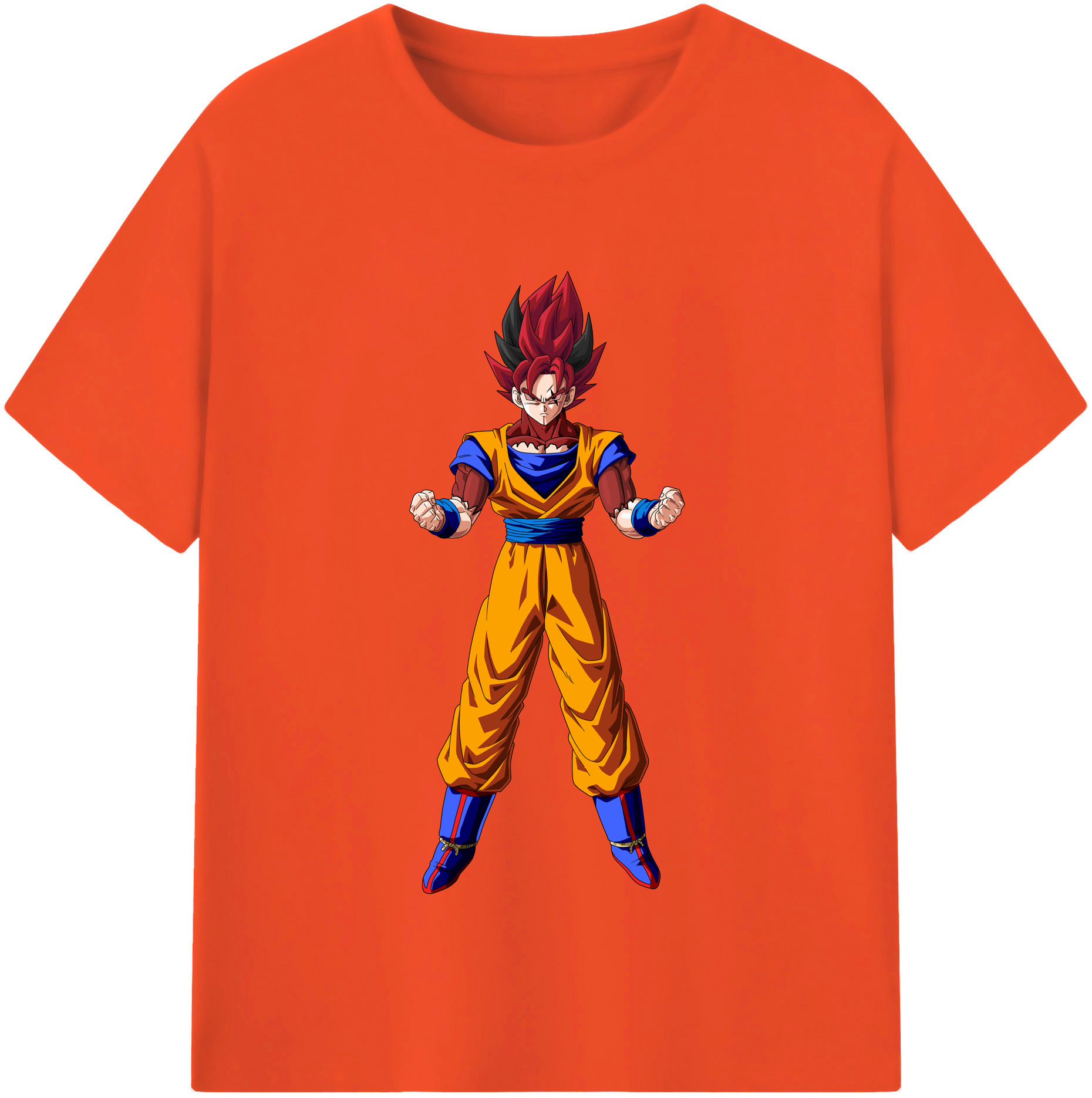 （画像用） ドラゴンボール 孫悟空（そん ごくう）Son Goku カカロット DRAGON BALL Kakarotto 綿100％半袖Tシャツ（フロントプリント）