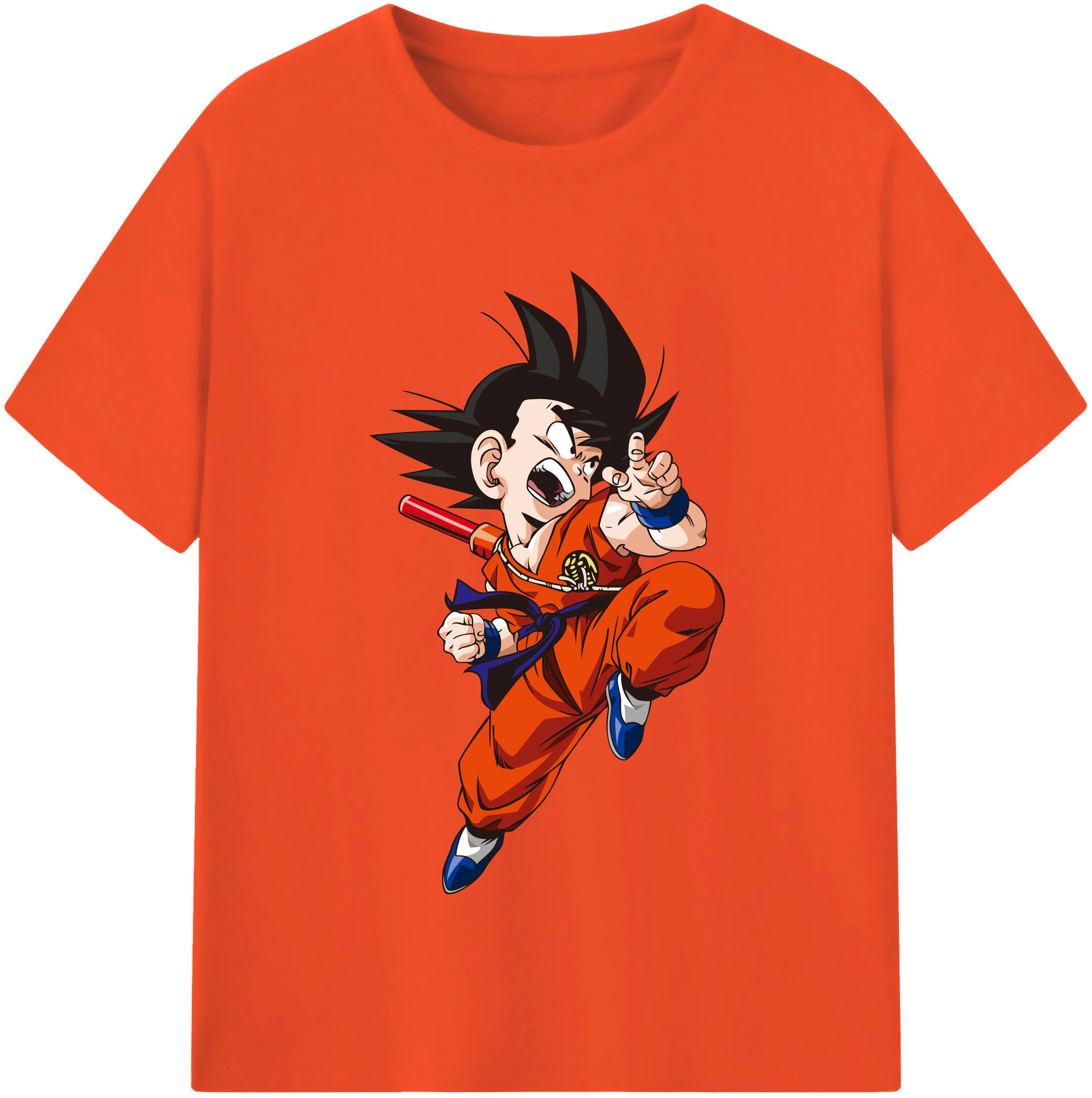（画像用） ドラゴンボール 孫悟空（そん ごくう）Son Goku カカロット DRAGON BALL Kakarotto 綿100％半袖Tシャツ（フロントプリント）