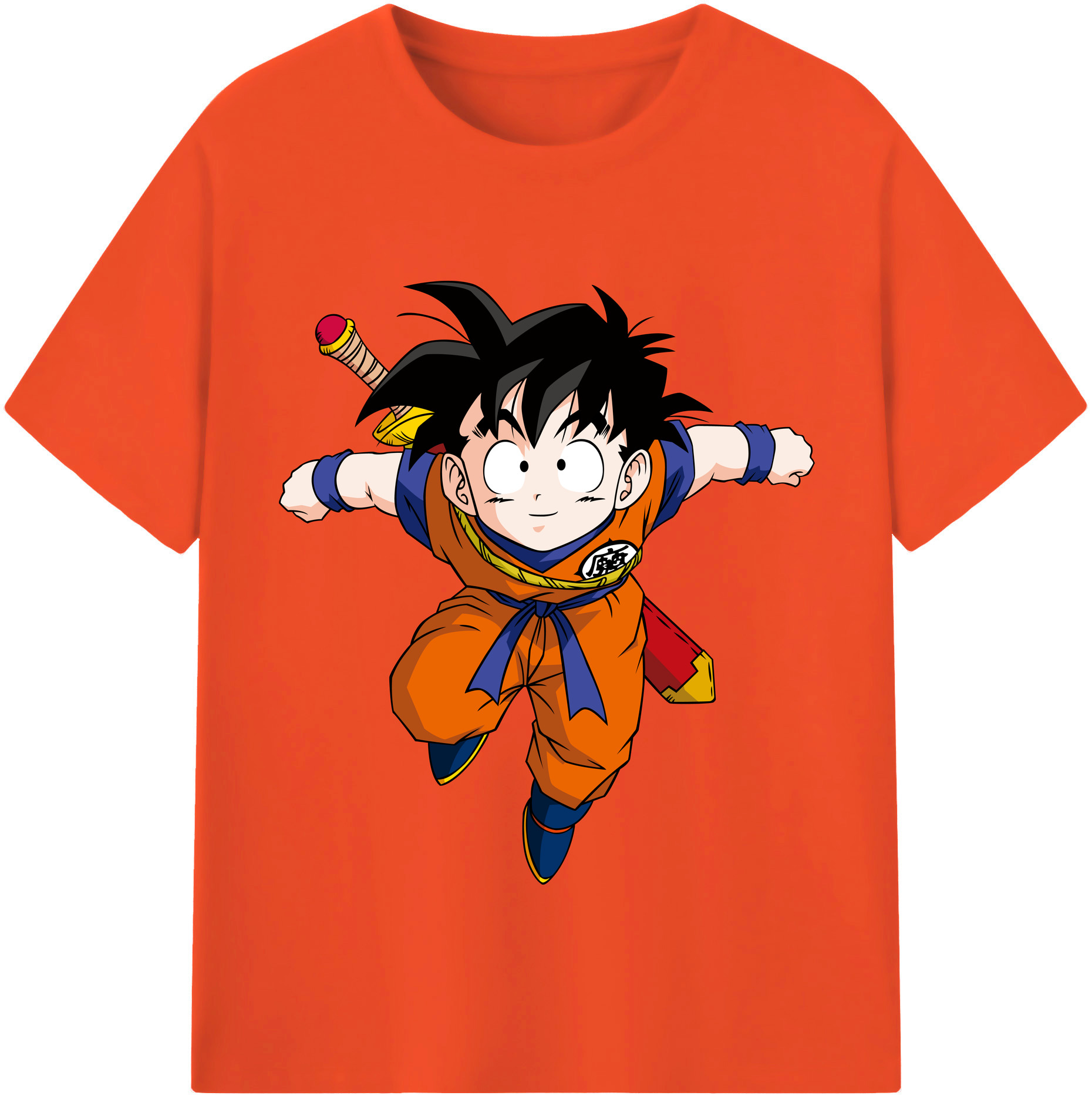 （画像用） ドラゴンボール 孫悟空（そん ごくう）Son Goku カカロット DRAGON BALL Kakarotto 綿100％半袖Tシャツ（フロントプリント）