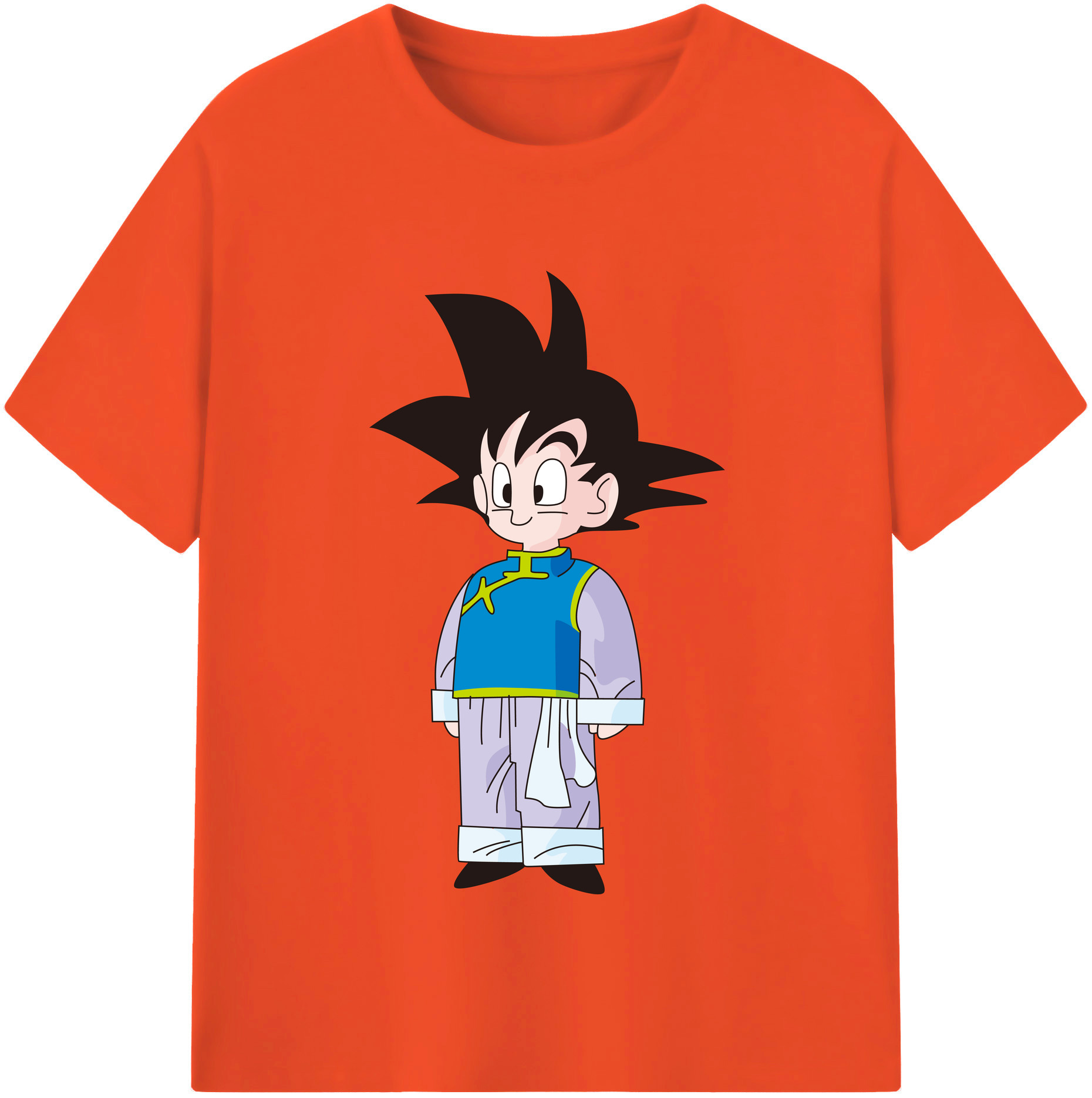 （画像用） ドラゴンボール 孫悟空（そん ごくう）Son Goku カカロット DRAGON BALL Kakarotto 綿100％半袖Tシャツ（フロントプリント）