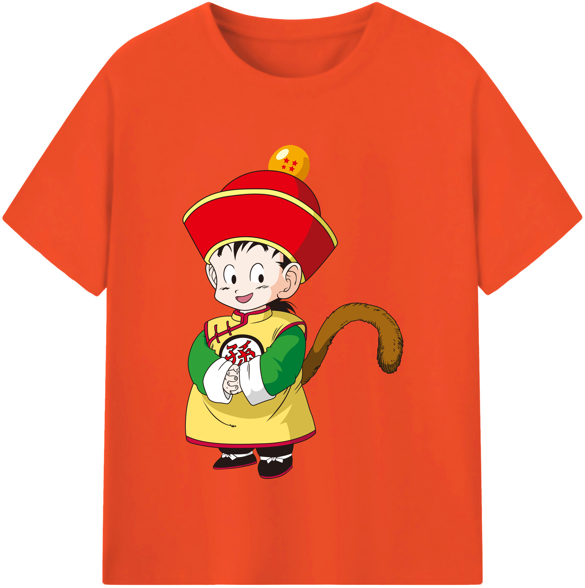 （画像用） ドラゴンボール 孫悟空（そん ごくう）Son Goku カカロット DRAGON BALL Kakarotto 綿100％半袖Tシャツ（フロントプリント）