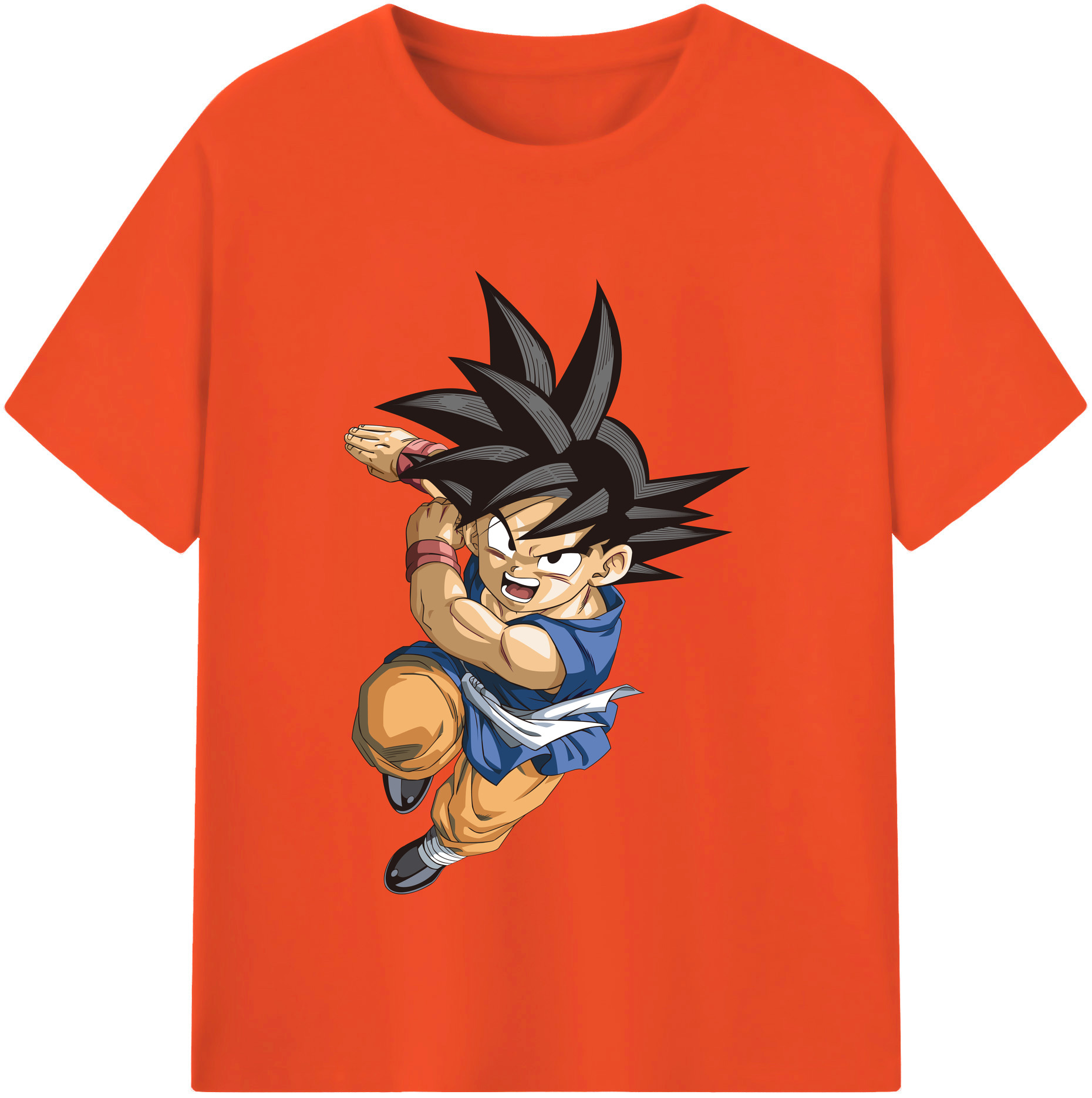 （画像用） ドラゴンボール 孫悟空（そん ごくう）Son Goku カカロット DRAGON BALL Kakarotto 綿100％半袖Tシャツ（フロントプリント）