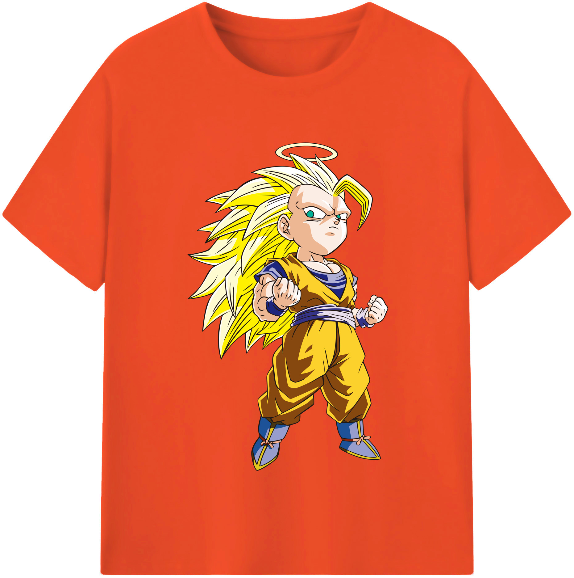（画像用） ドラゴンボール 孫悟空（そん ごくう）Son Goku カカロット DRAGON BALL Kakarotto 綿100％半袖Tシャツ（フロントプリント）