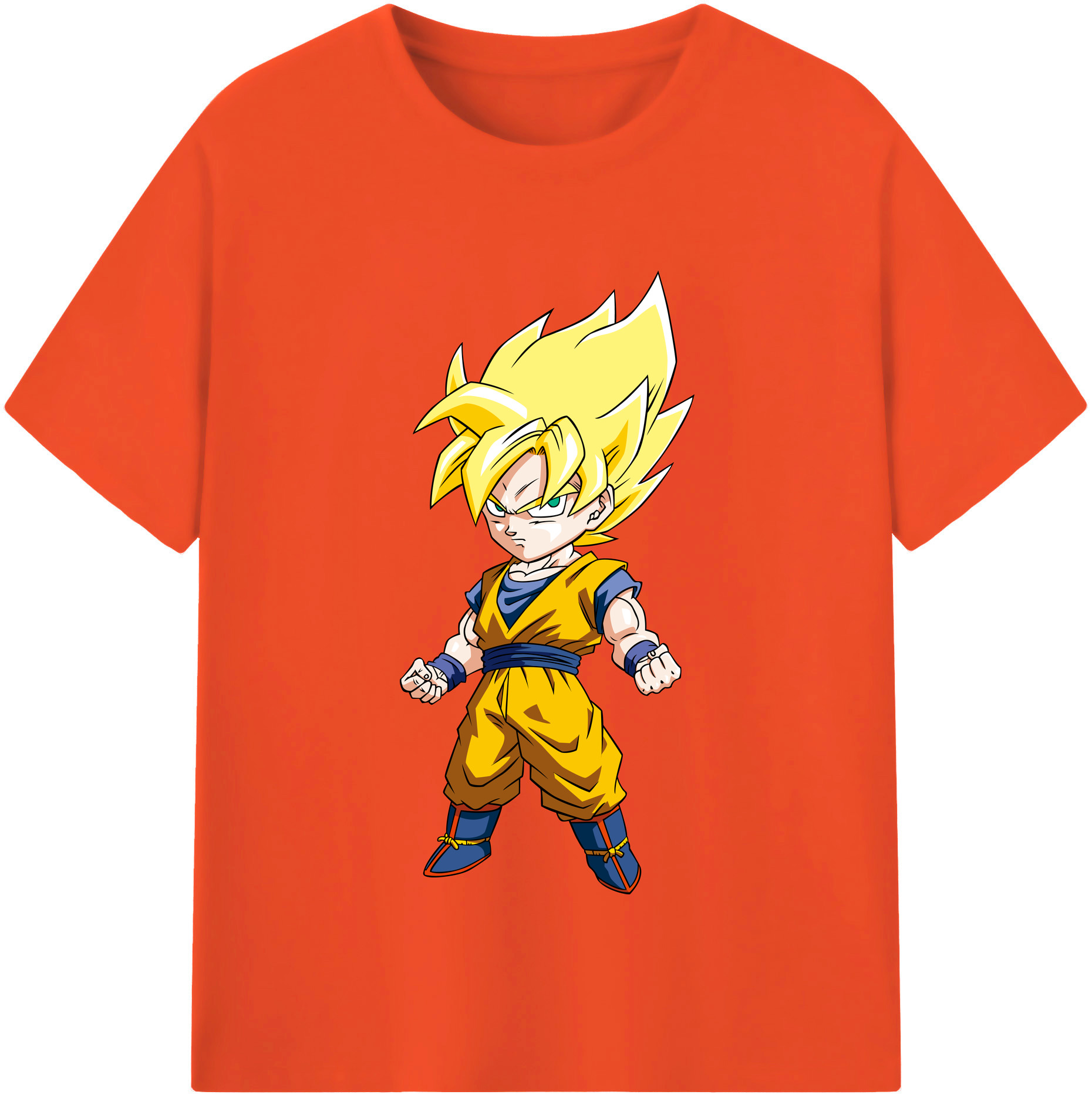 （画像用） ドラゴンボール 孫悟空（そん ごくう）Son Goku カカロット DRAGON BALL Kakarotto 綿100％半袖Tシャツ（フロントプリント）