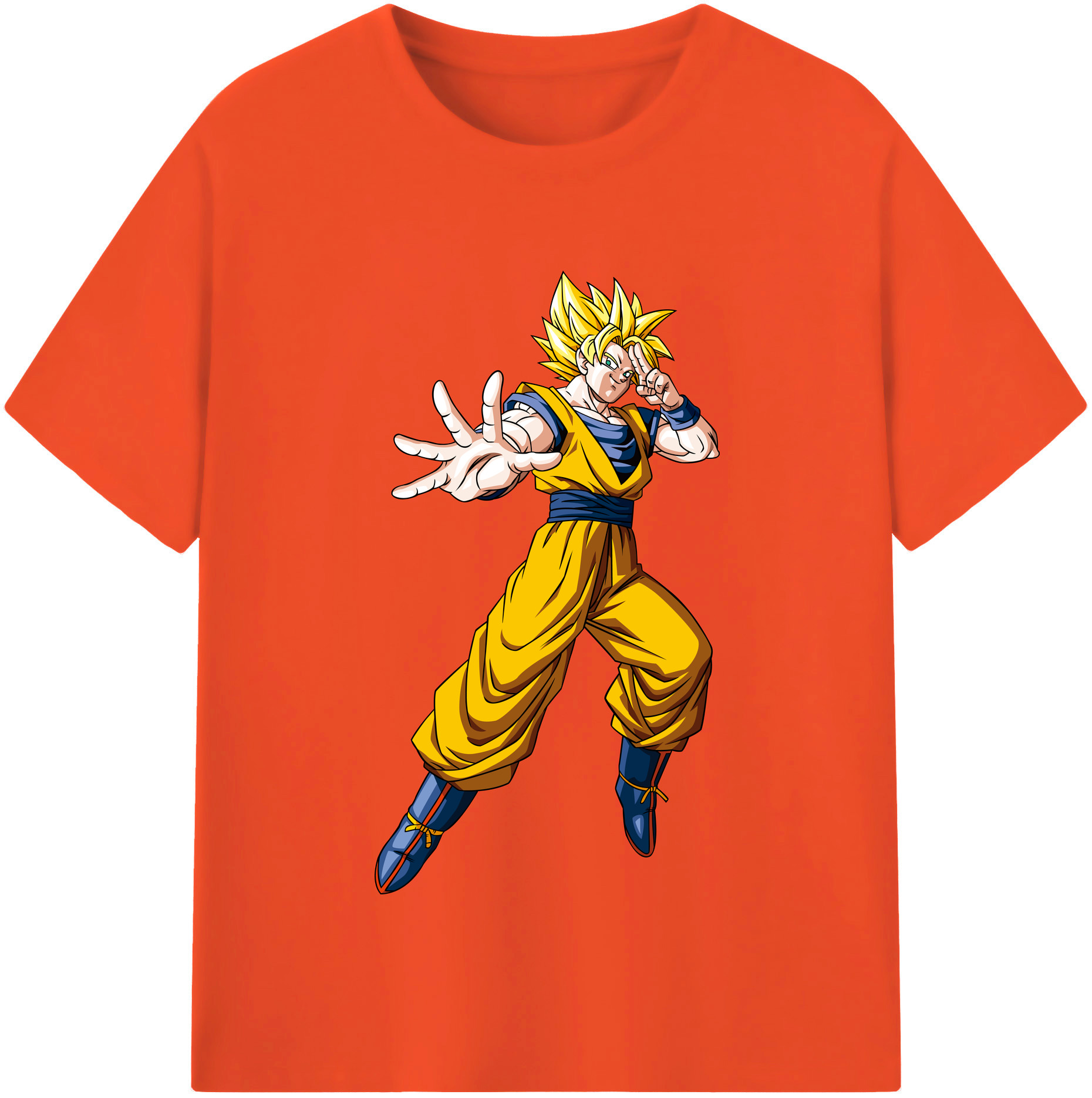 （画像用） ドラゴンボール 孫悟空（そん ごくう）Son Goku カカロット DRAGON BALL Kakarotto 綿100％半袖Tシャツ（フロントプリント）