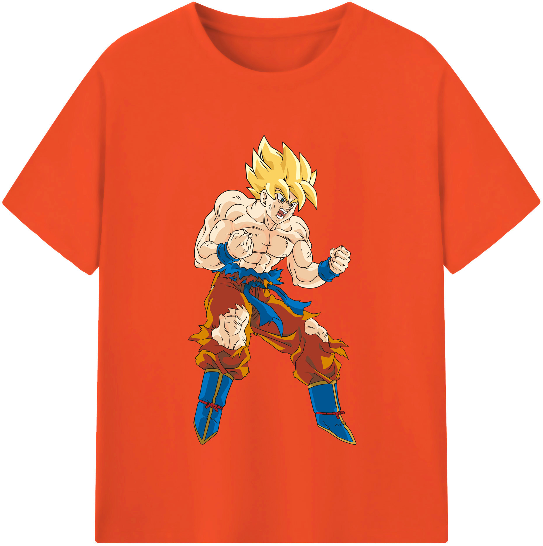 （画像用） ドラゴンボール 孫悟空（そん ごくう）Son Goku カカロット DRAGON BALL Kakarotto 綿100％半袖Tシャツ（フロントプリント）