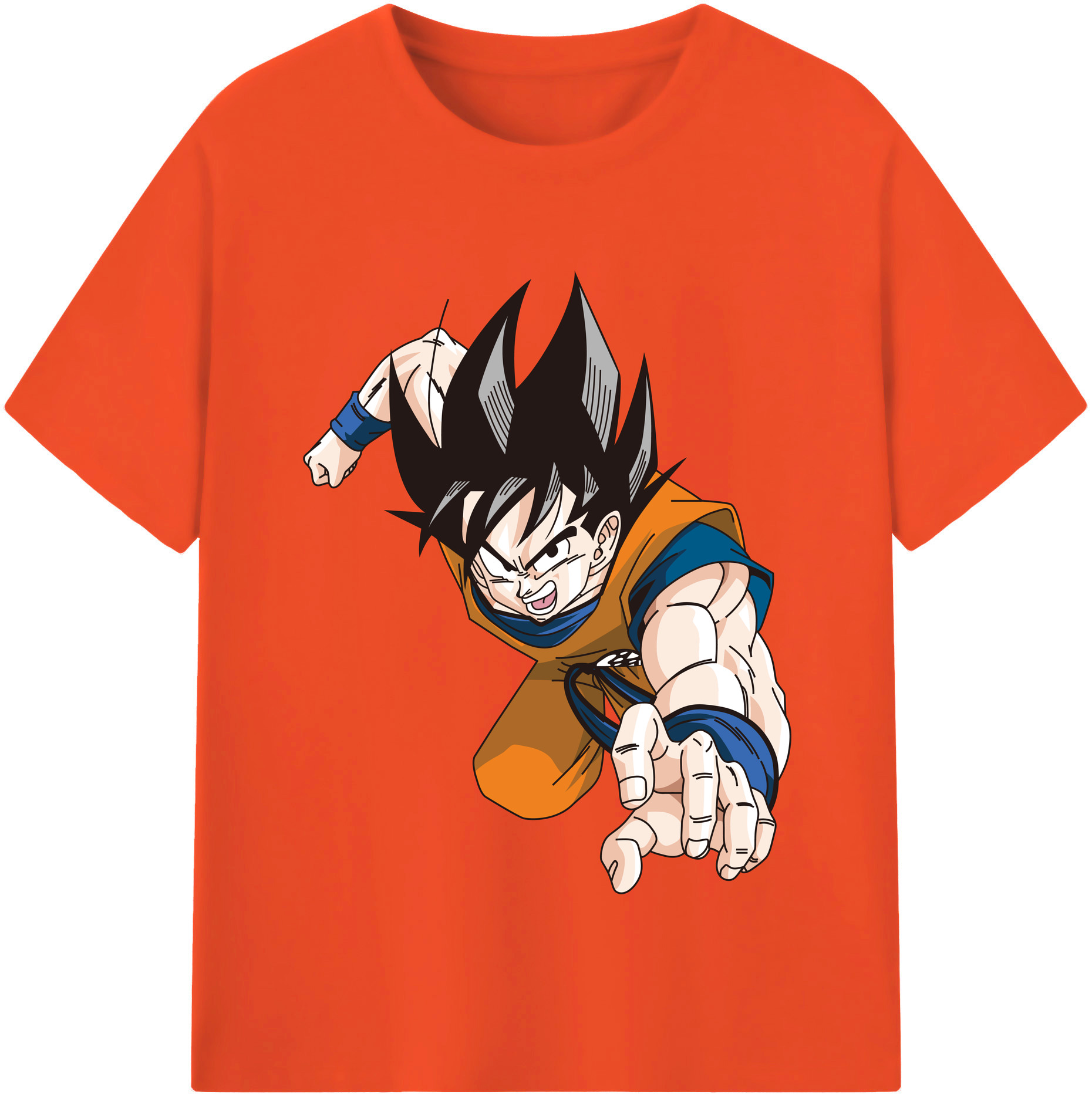 （画像用） ドラゴンボール 孫悟空（そん ごくう）Son Goku カカロット DRAGON BALL Kakarotto 綿100％半袖Tシャツ（フロントプリント）