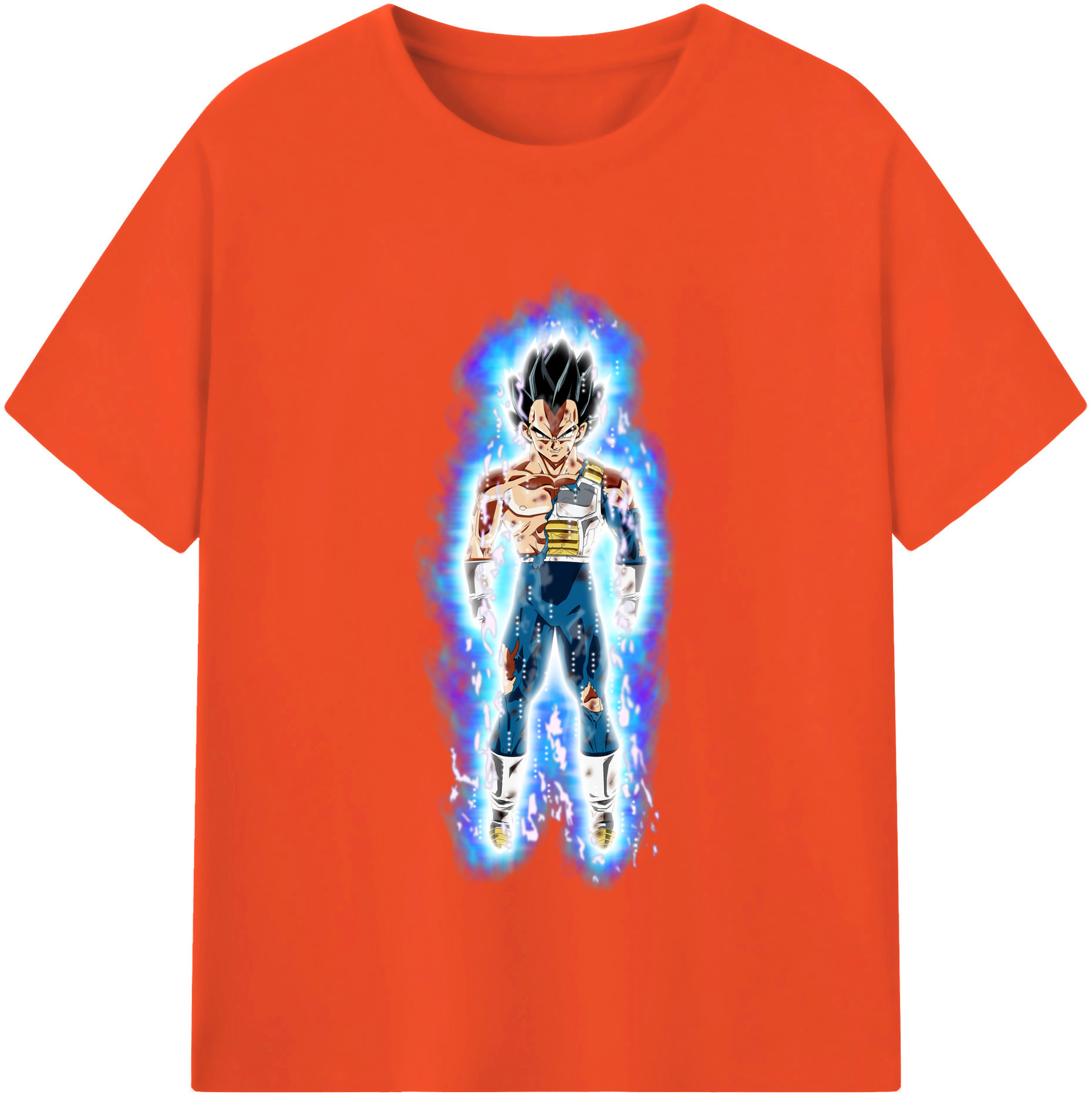 （画像用） ドラゴンボール ベジータ四世（Bejīta Yonsei）DRAGON BALL Vegeta IV 綿100％半袖Tシャツ（フロントプリント）