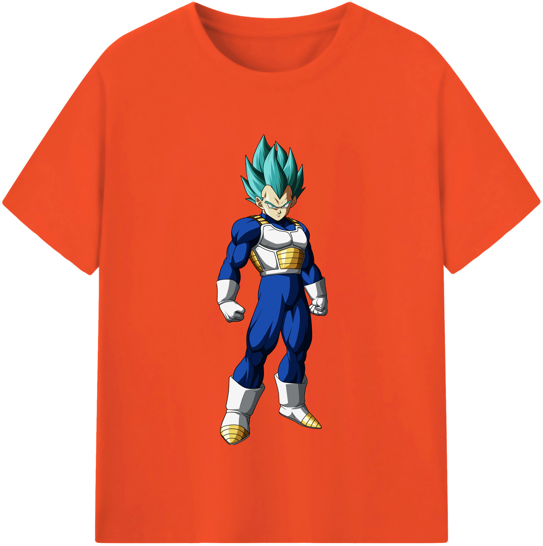 （画像用） ドラゴンボール ベジータ四世（Bejīta Yonsei）DRAGON BALL Vegeta IV 綿100％半袖Tシャツ（フロントプリント）