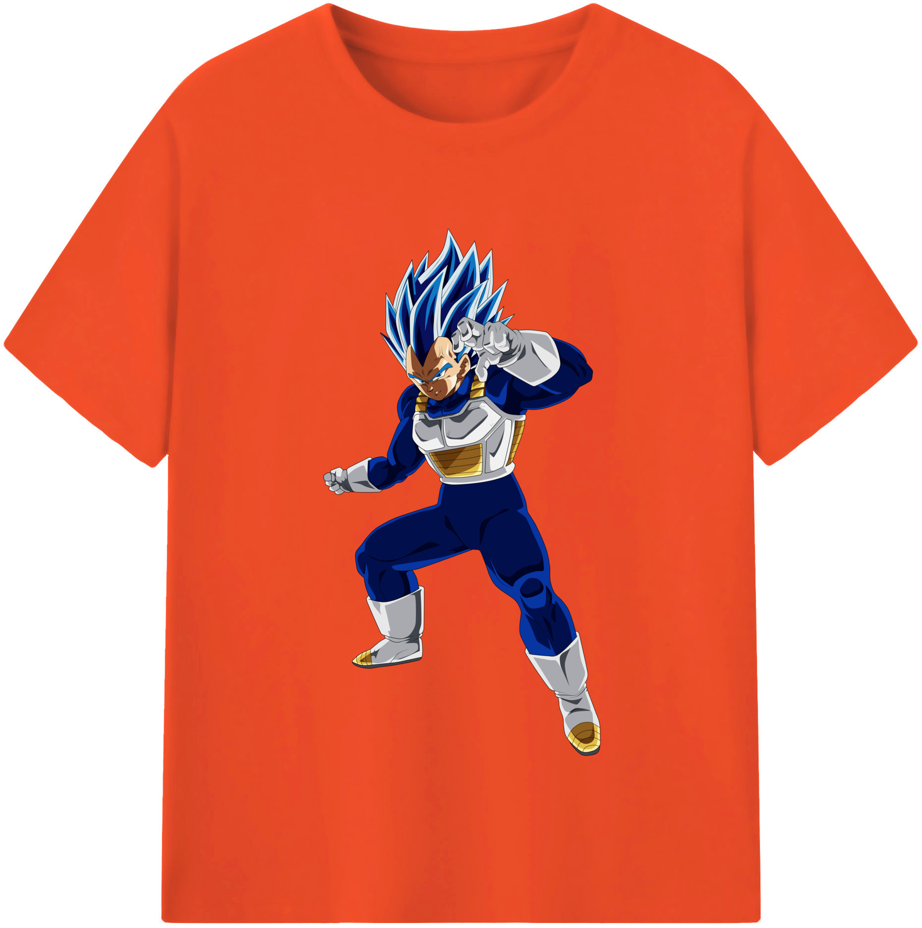 （画像用） ドラゴンボール ベジータ四世（Bejīta Yonsei）DRAGON BALL Vegeta IV 綿100％半袖Tシャツ（フロントプリント）