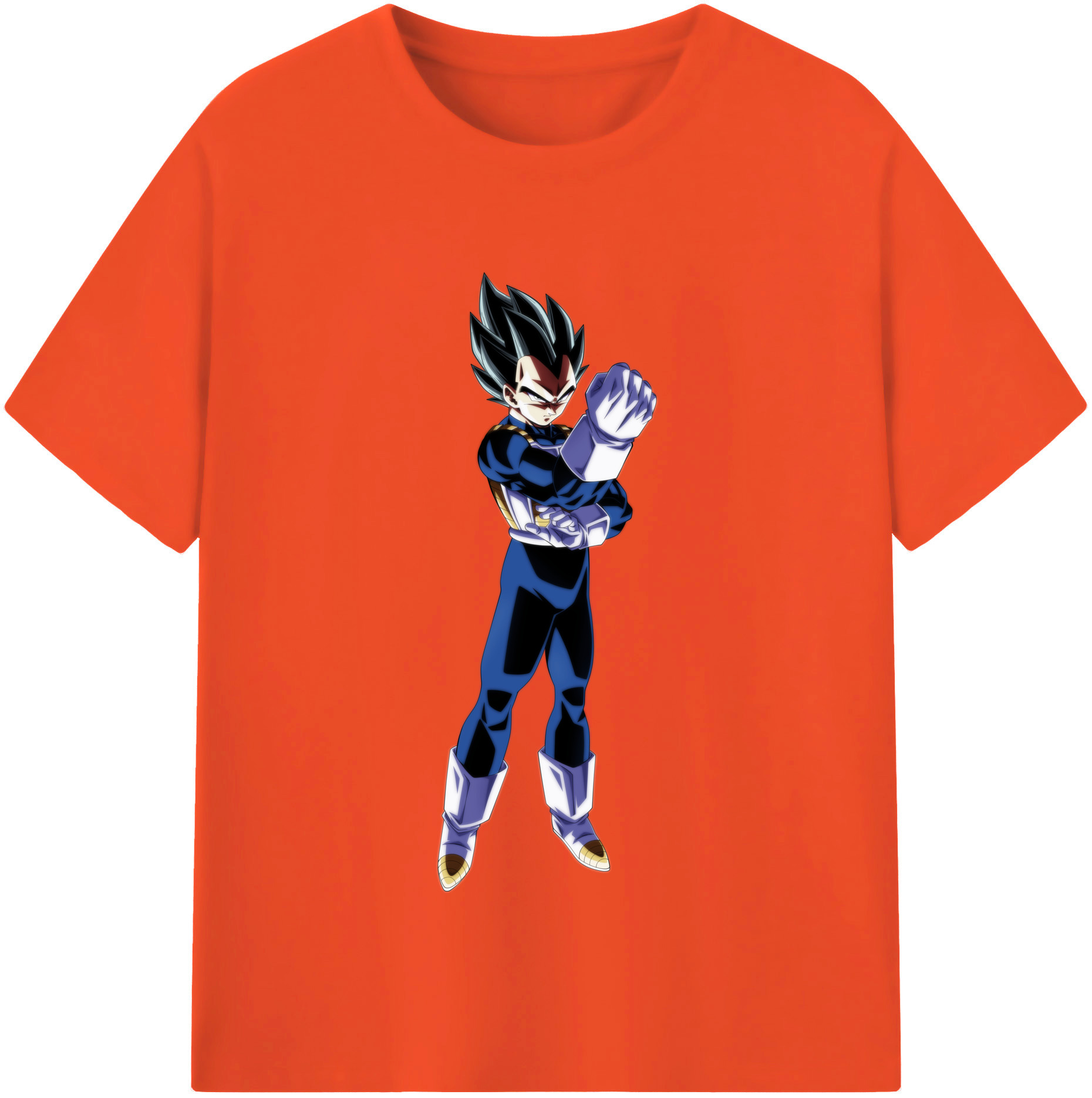 （画像用） ドラゴンボール ベジータ四世（Bejīta Yonsei）DRAGON BALL Vegeta IV 綿100％半袖Tシャツ（フロントプリント）