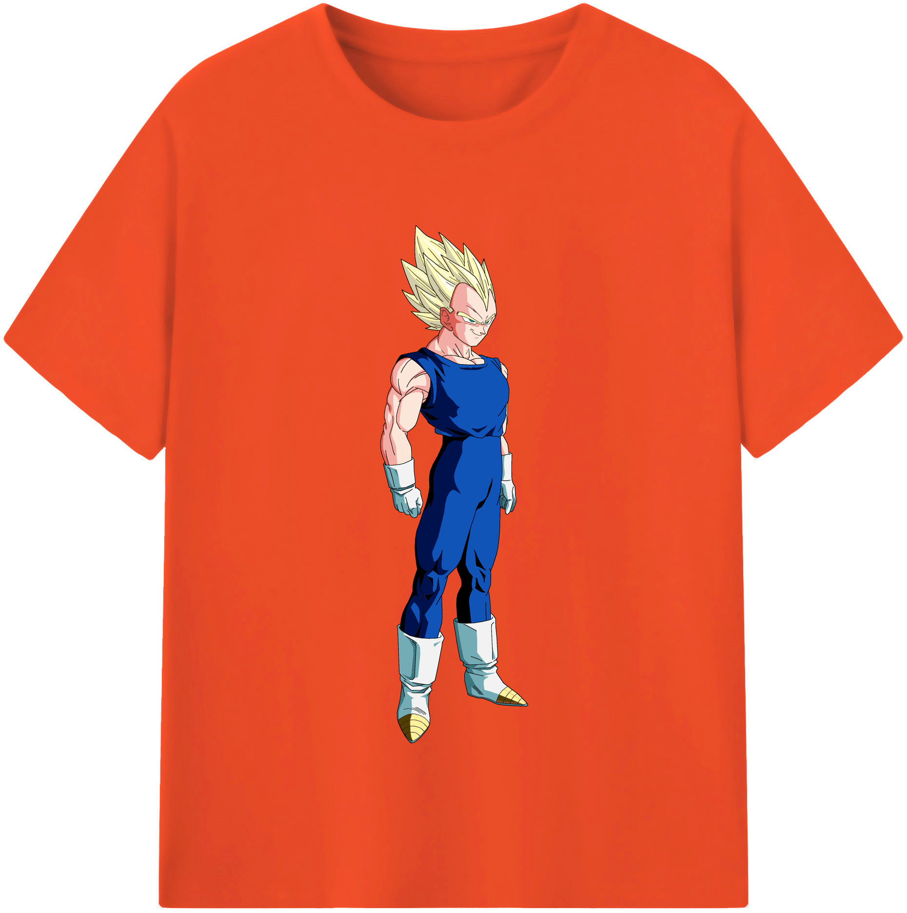 （画像用） ドラゴンボール ベジータ四世（Bejīta Yonsei）DRAGON BALL Vegeta IV 綿100％半袖Tシャツ（フロントプリント）