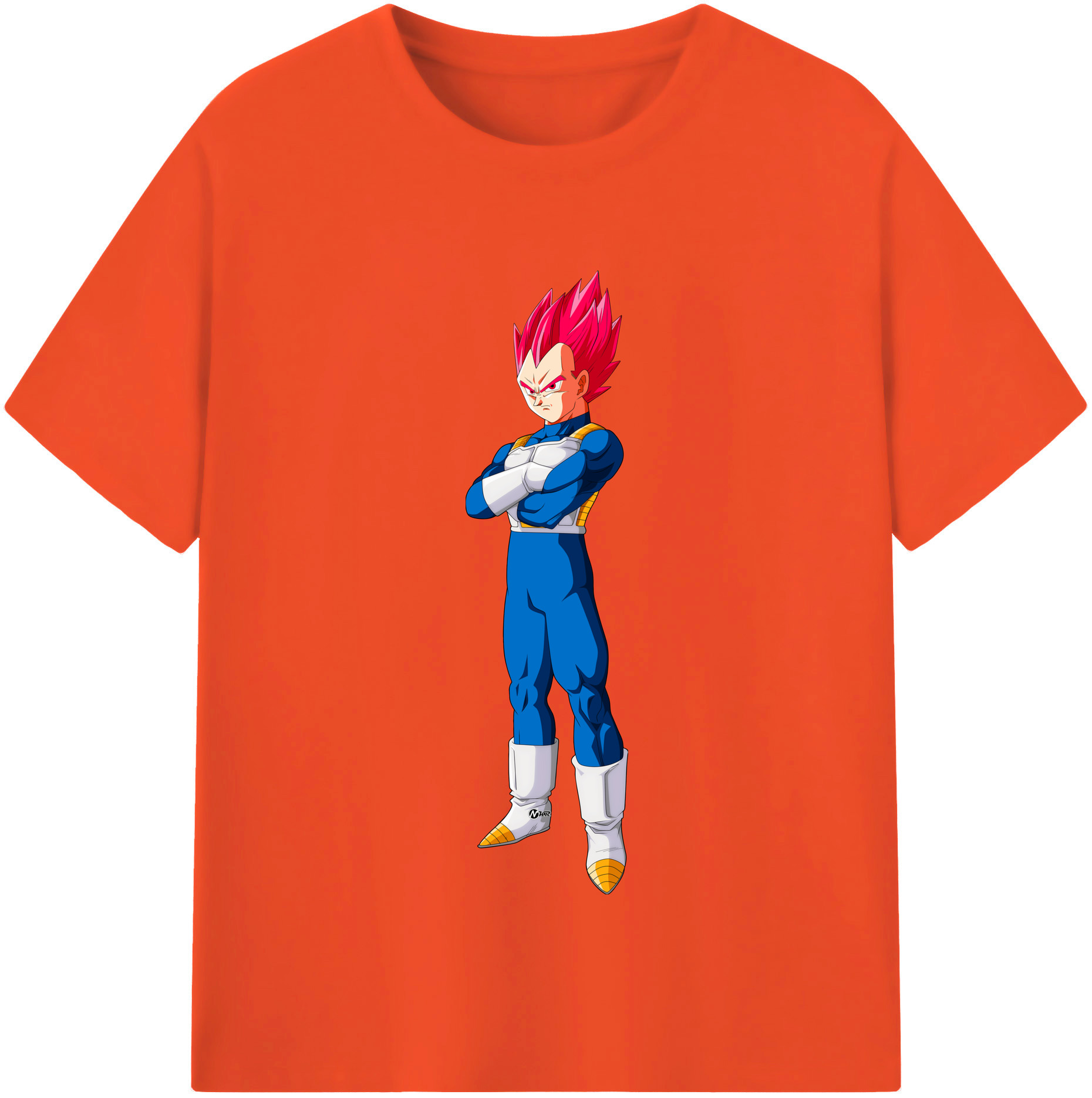 （画像用） ドラゴンボール ベジータ四世（Bejīta Yonsei）DRAGON BALL Vegeta IV 綿100％半袖Tシャツ（フロントプリント）