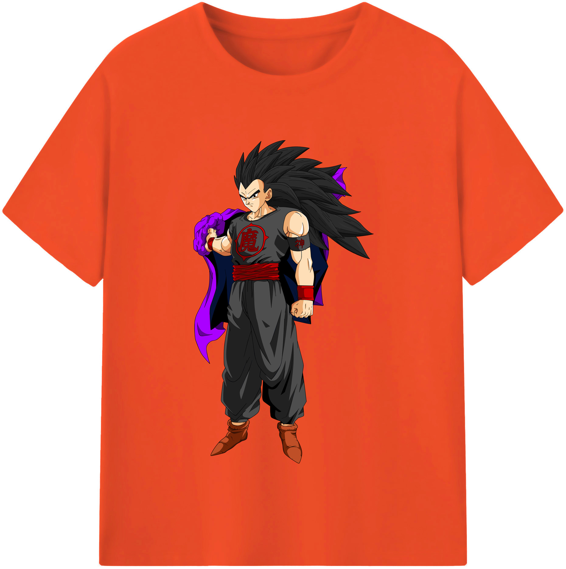 （画像用） ドラゴンボール ベジータ四世（Bejīta Yonsei）DRAGON BALL Vegeta IV 綿100％半袖Tシャツ（フロントプリント）