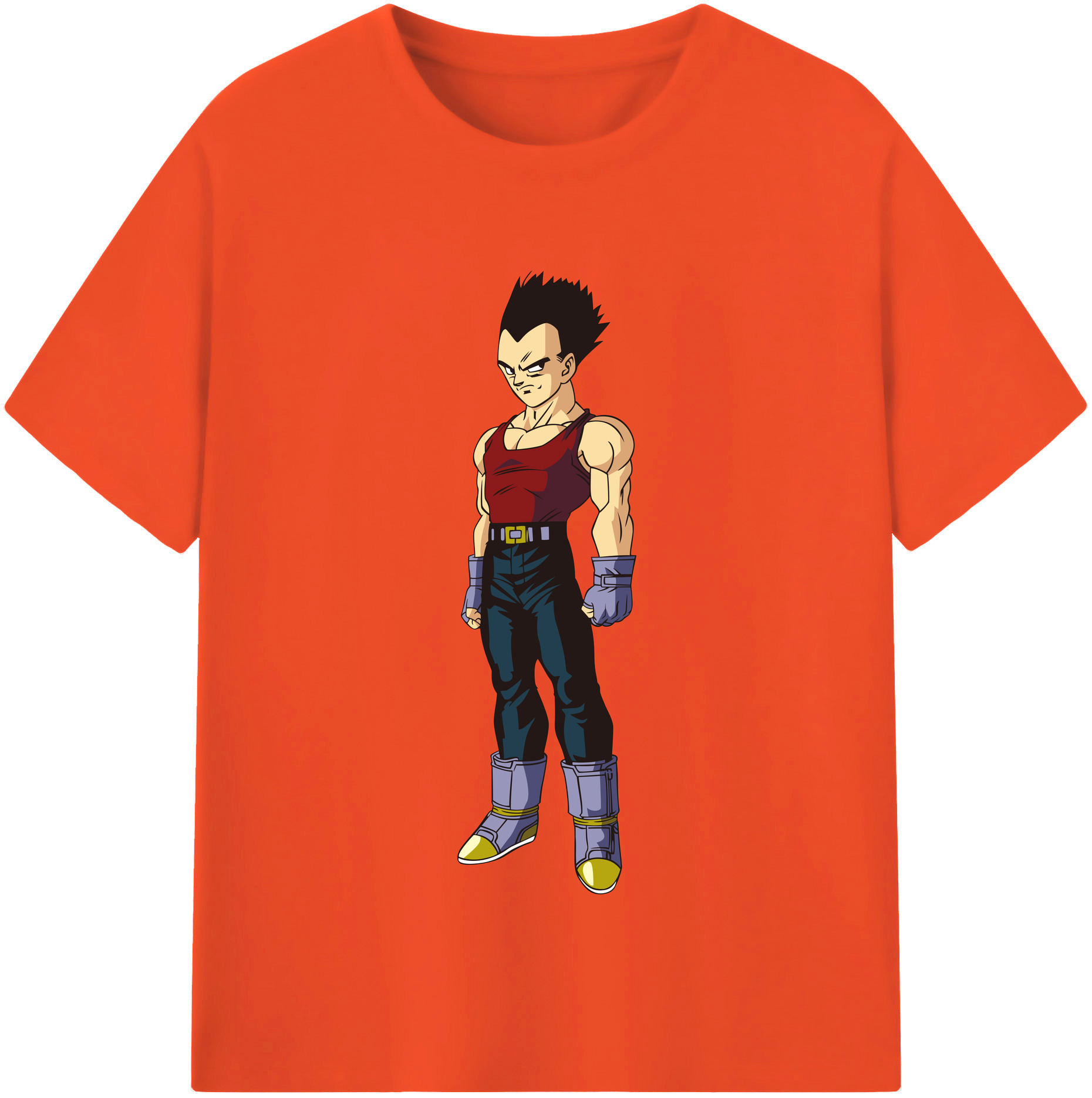 （画像用） ドラゴンボール ベジータ四世（Bejīta Yonsei）DRAGON BALL Vegeta IV 綿100％半袖Tシャツ（フロントプリント）