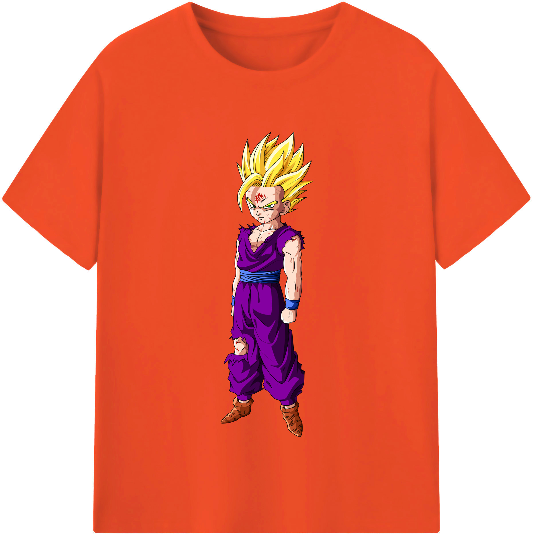 （画像用） ドラゴンボール 孫 悟飯（そんごはん）DRAGON BALL Son Gohan 綿100％半袖Tシャツ（フロントプリント）