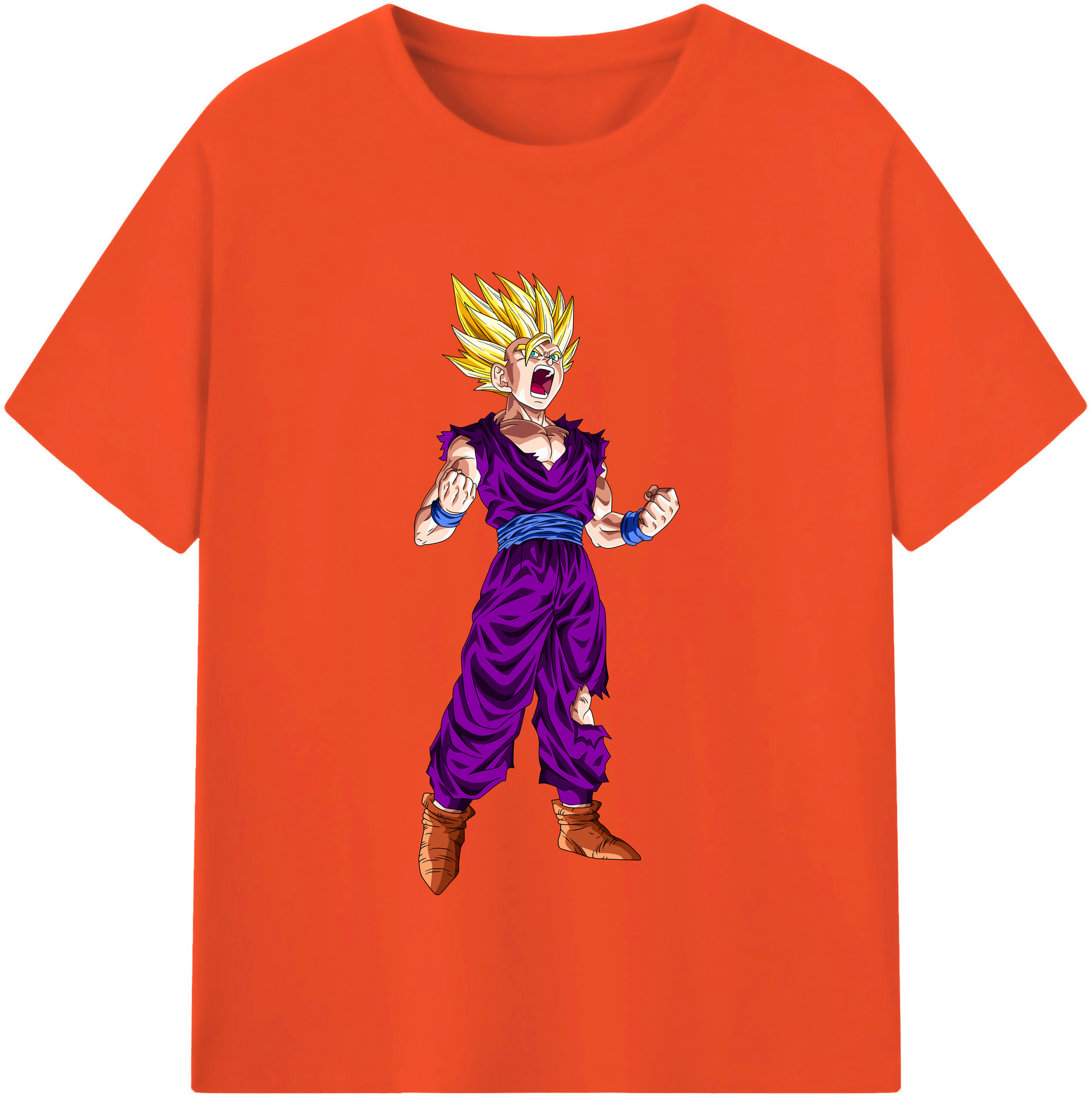 （画像用） ドラゴンボール 孫 悟飯（そんごはん）DRAGON BALL Son Gohan 綿100％半袖Tシャツ（フロントプリント）