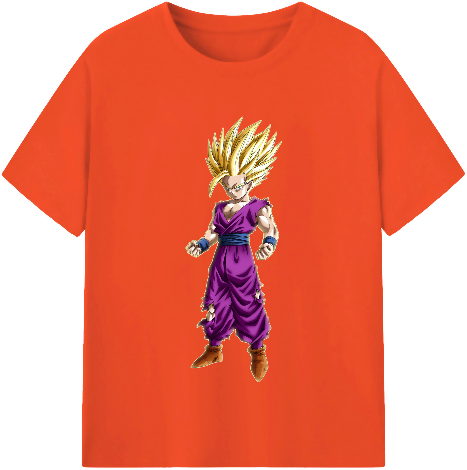 （画像用） ドラゴンボール 孫 悟飯（そんごはん）DRAGON BALL Son Gohan 綿100％半袖Tシャツ（フロントプリント）