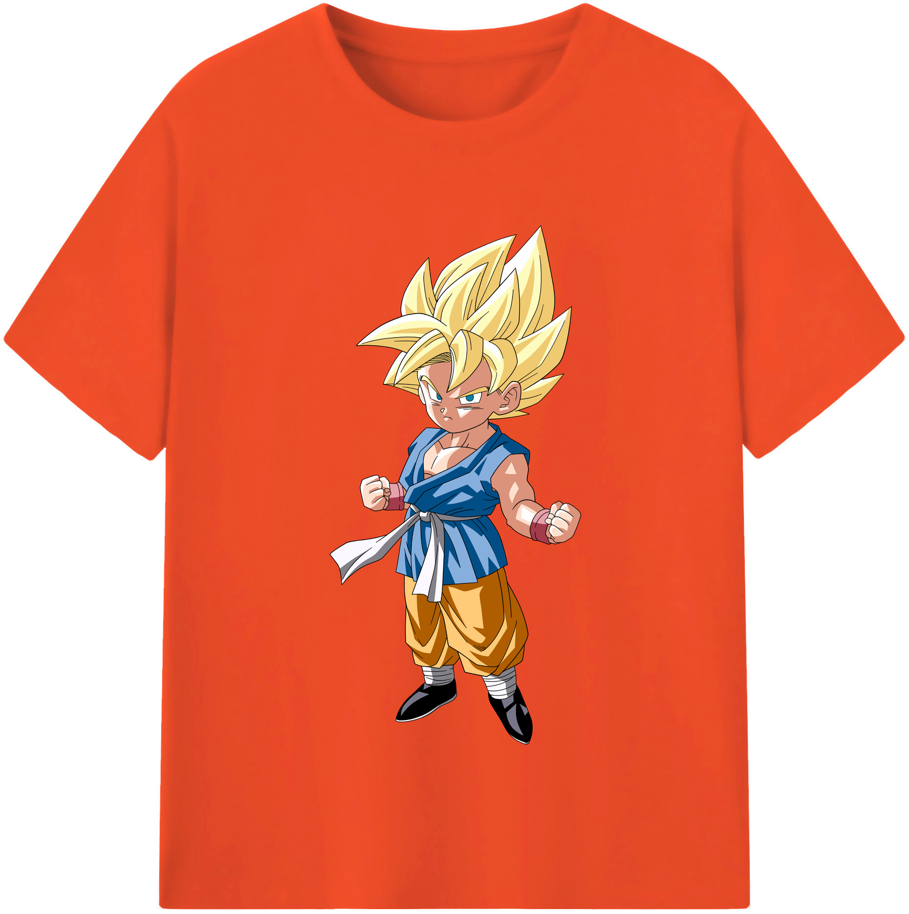 （画像用） ドラゴンボール 孫 悟飯（そんごはん）DRAGON BALL Son Gohan 綿100％半袖Tシャツ（フロントプリント）