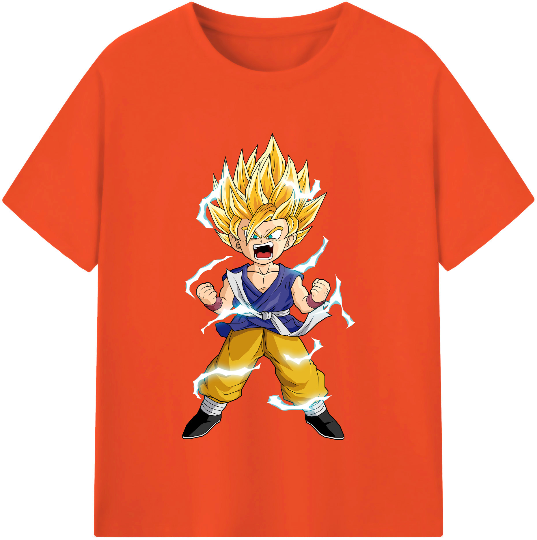 （画像用） ドラゴンボール 孫 悟飯（そんごはん）DRAGON BALL Son Gohan 綿100％半袖Tシャツ（フロントプリント）