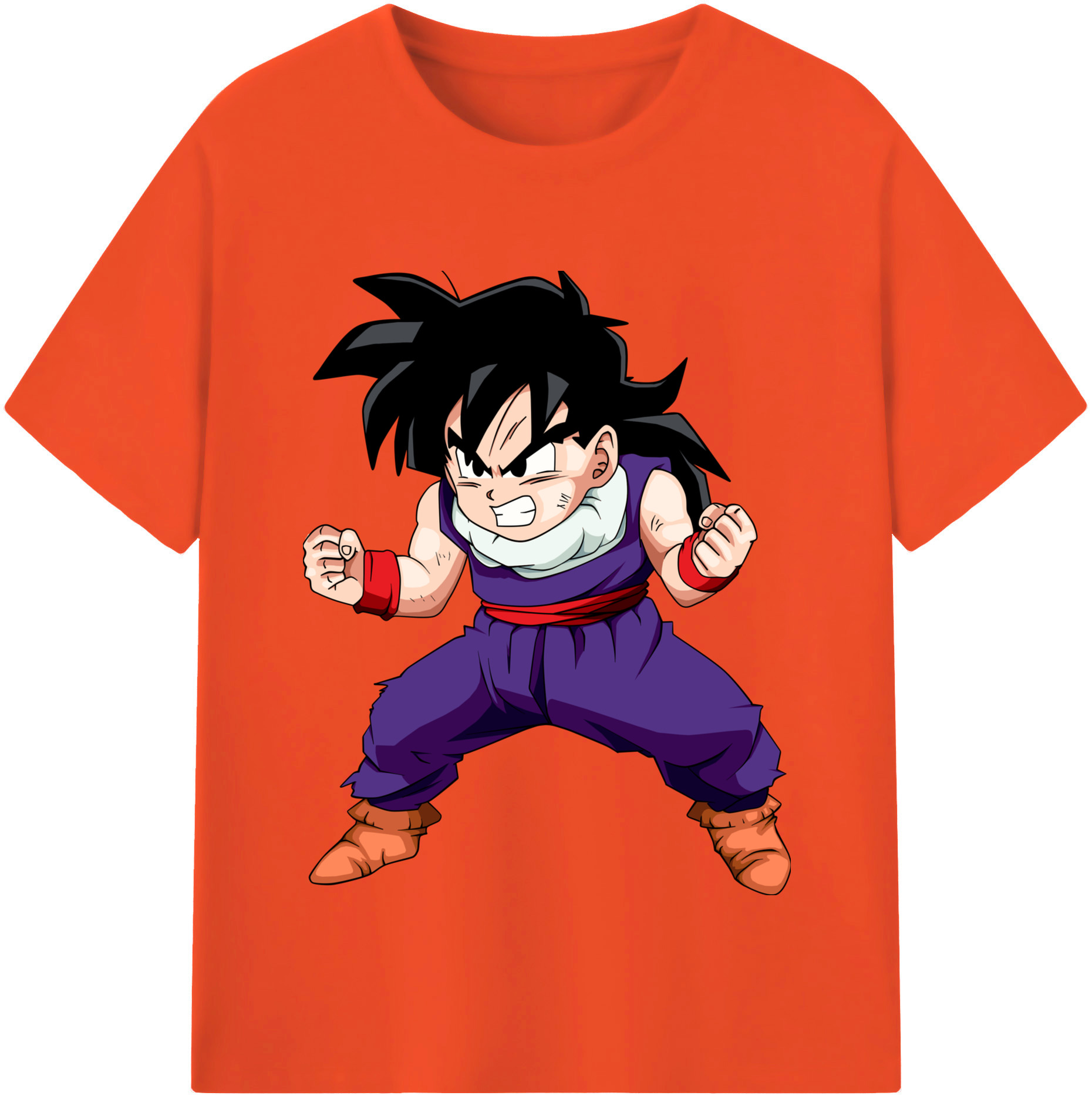 （画像用） ドラゴンボール 孫 悟飯（そんごはん）DRAGON BALL Son Gohan 綿100％半袖Tシャツ（フロントプリント）
