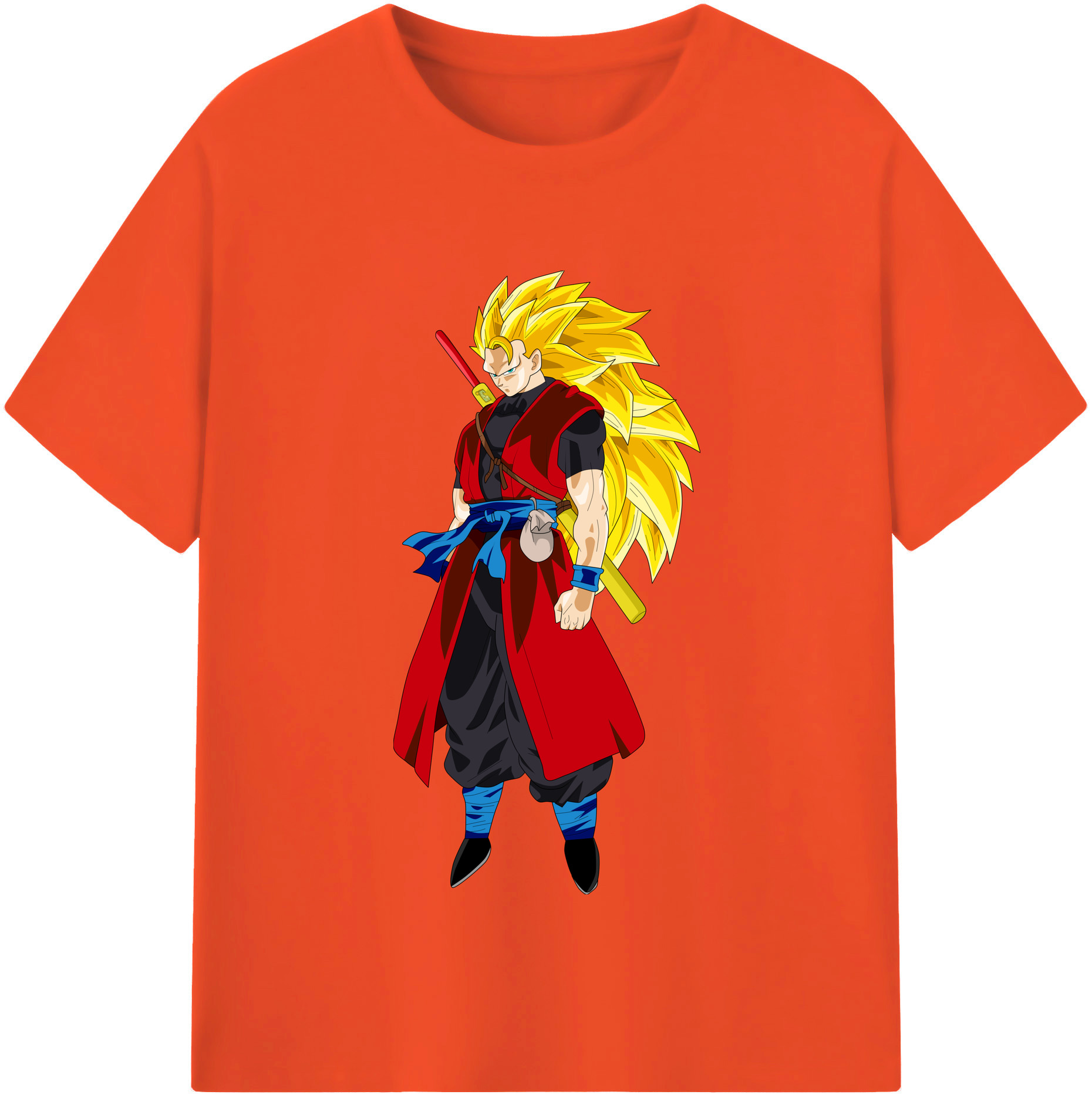 （画像用） ドラゴンボール トランクス（Torankusu）DRAGON BALL Trunks 綿100％半袖Tシャツ（フロントプリント）