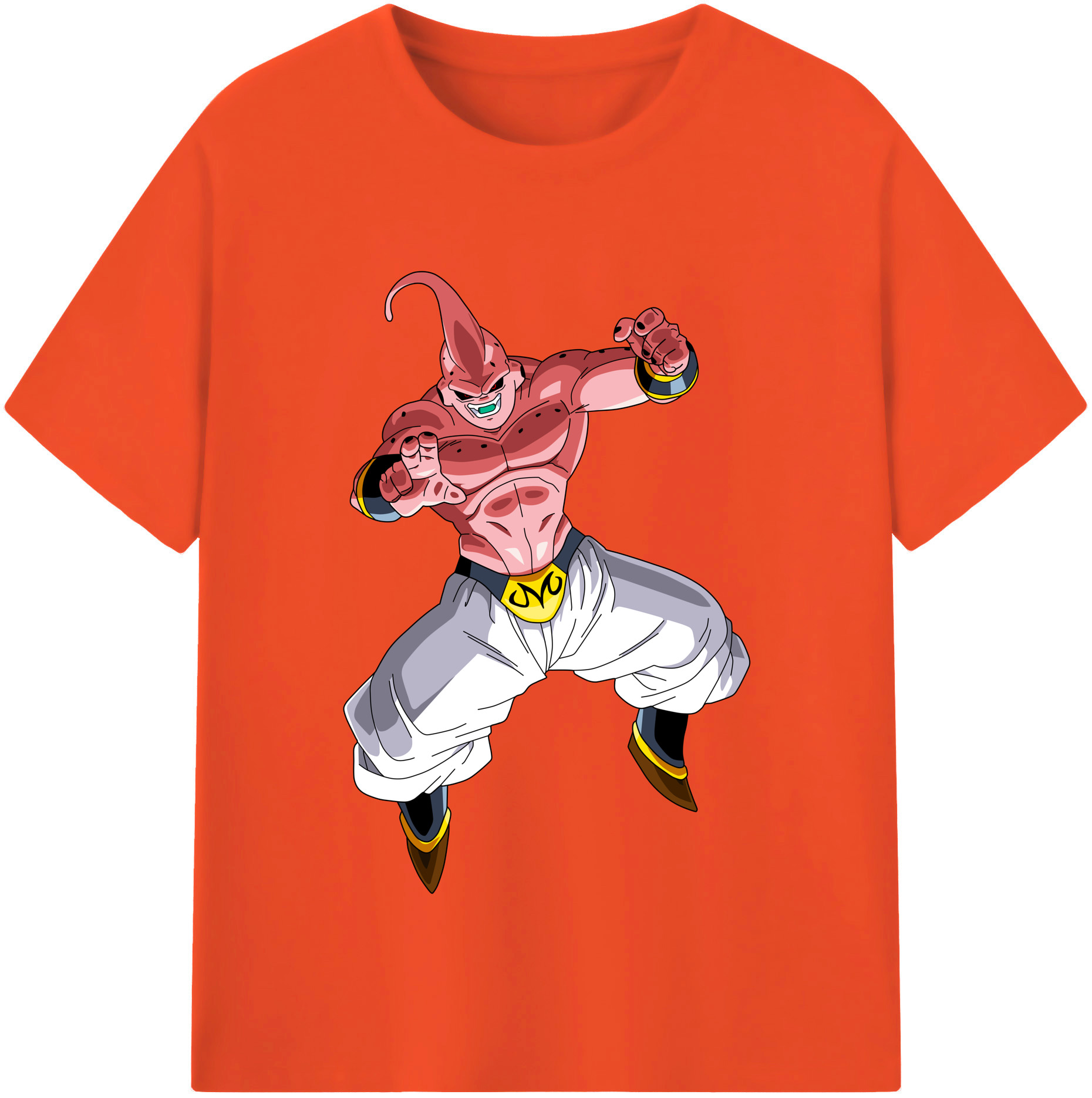 （画像用） ドラゴンボール 魔人ブウ DRAGON BALL Majin Buu 綿100％半袖Tシャツ（フロントプリント）
