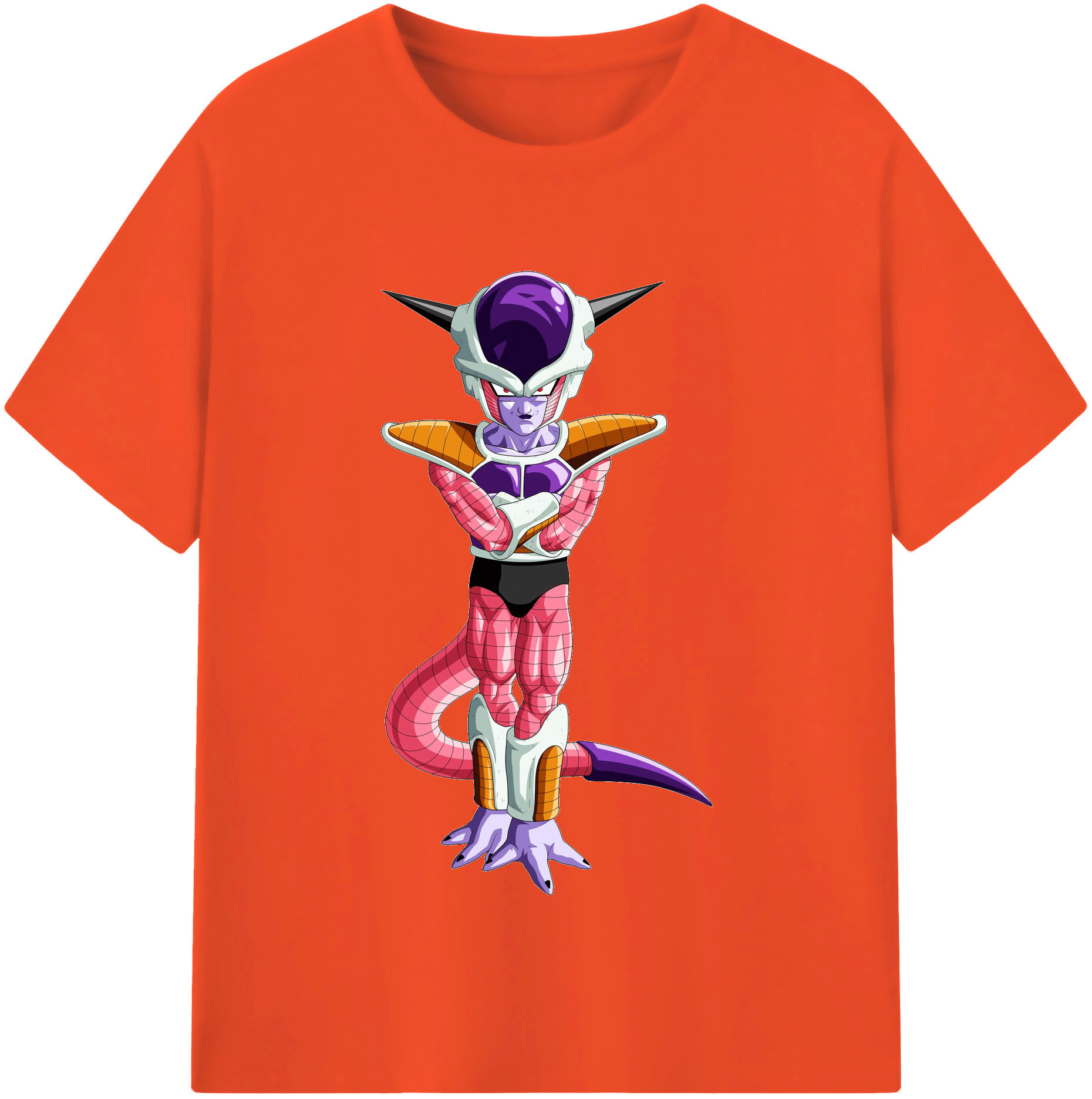 （画像用） ドラゴンボール フリーザ DRAGON BALL Frieza 綿100％半袖Tシャツ（フロントプリント）