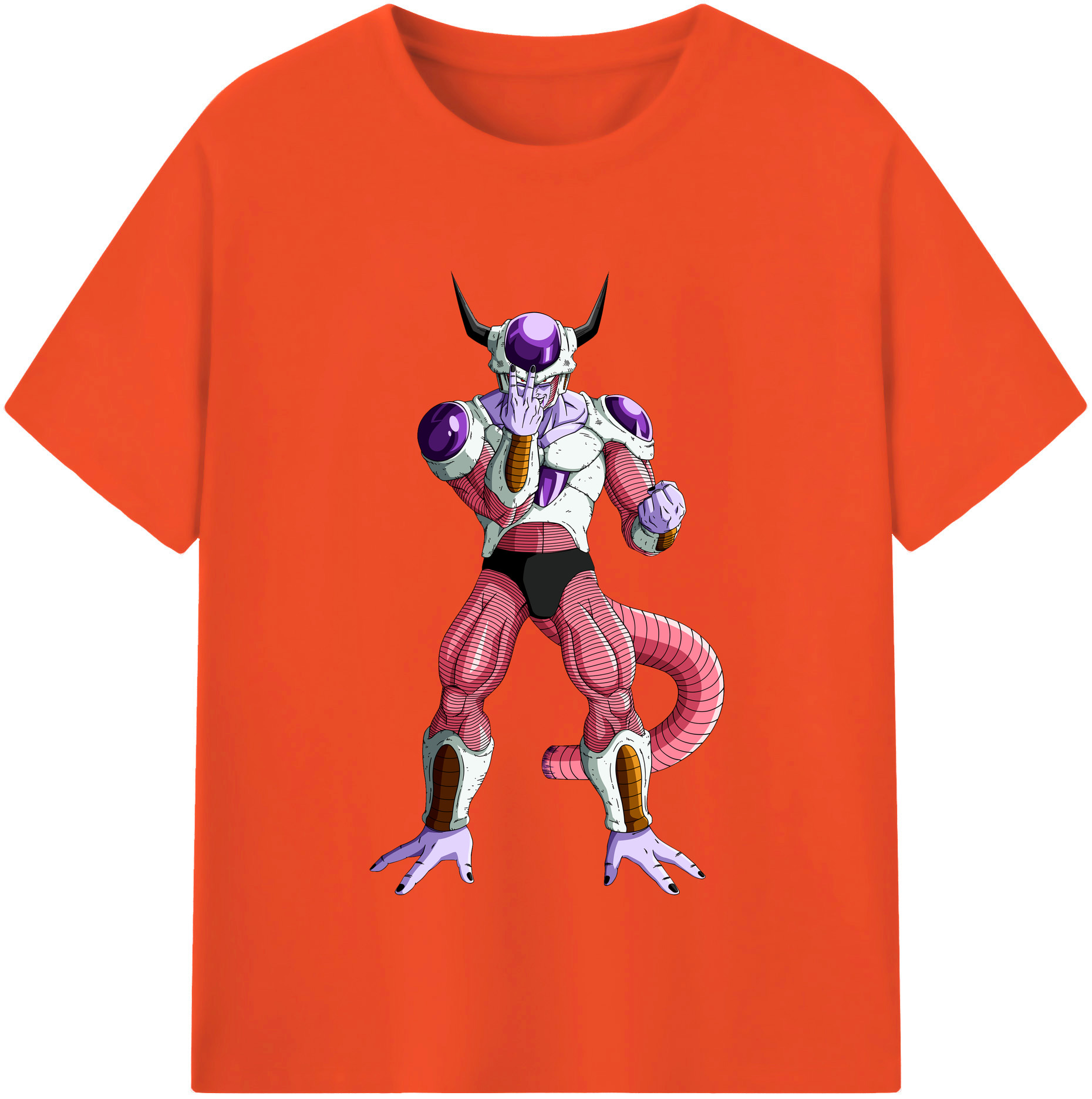 （画像用） ドラゴンボール フリーザ DRAGON BALL Frieza 綿100％半袖Tシャツ（フロントプリント）