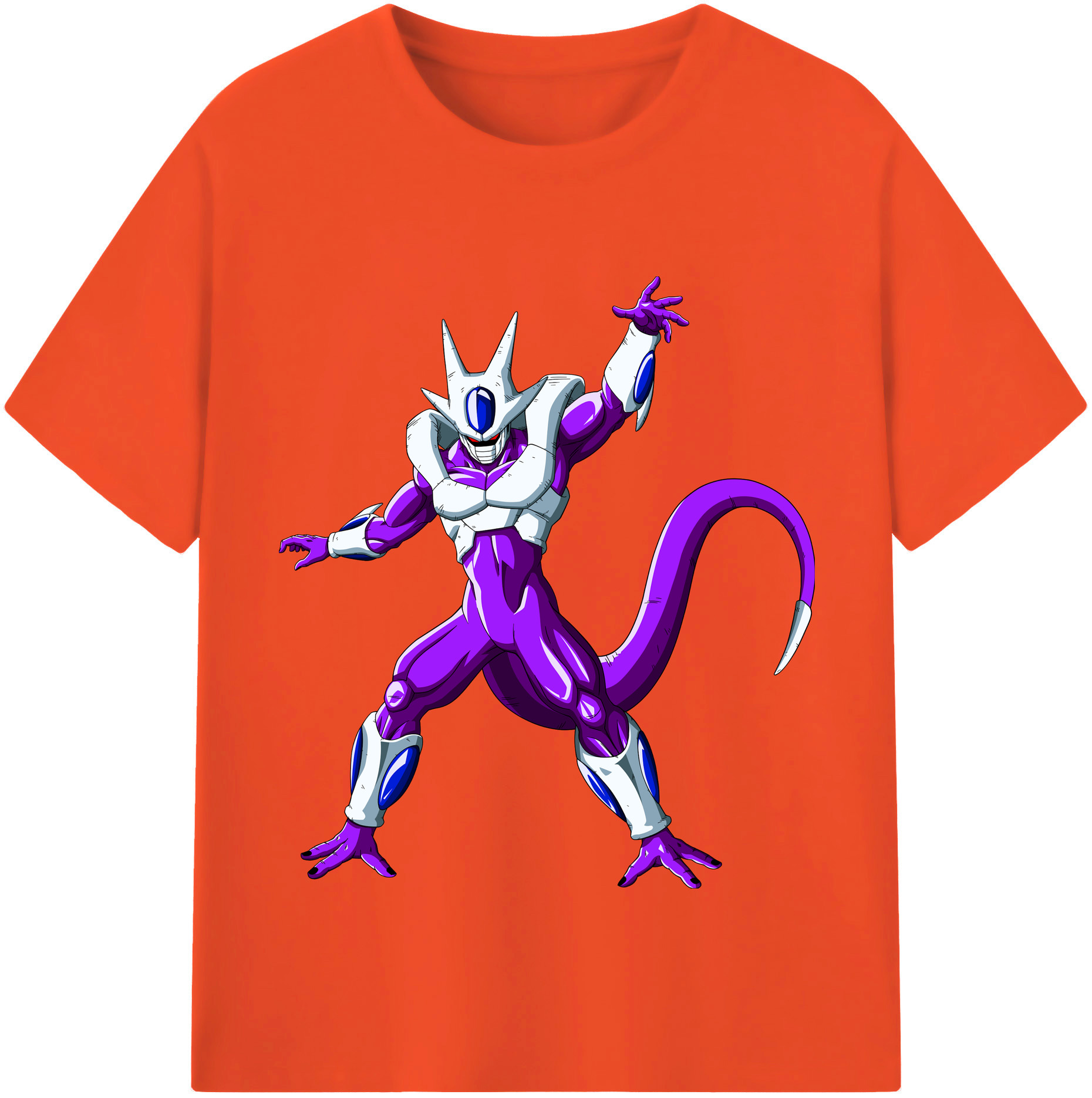 （画像用） ドラゴンボール クウラ DRAGON BALL Cooler Coora 綿100％半袖Tシャツ（フロントプリント）