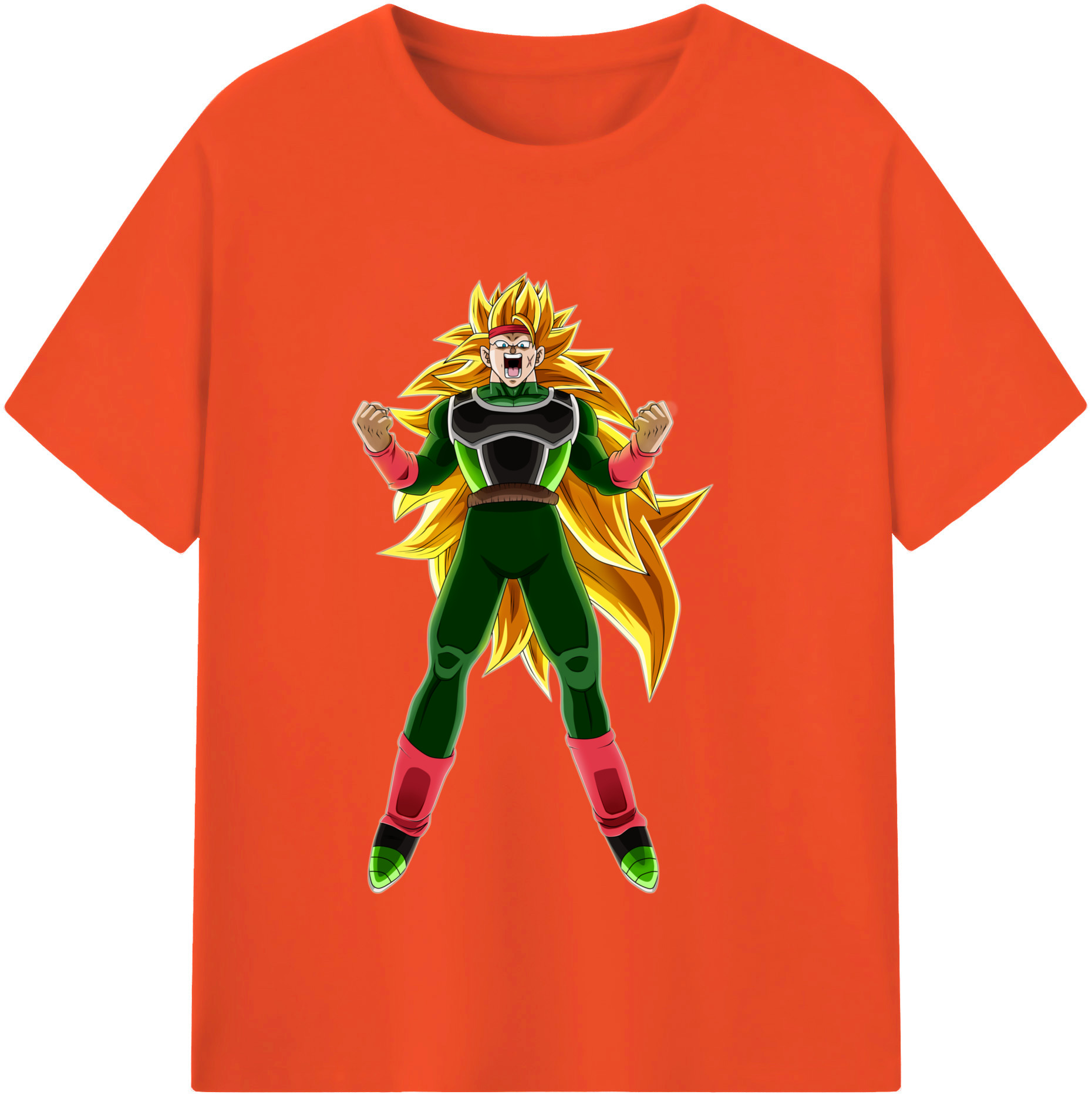 （画像用） ドラゴンボール ブロリー DRAGON BALL Broli 綿100％半袖Tシャツ（フロントプリント）