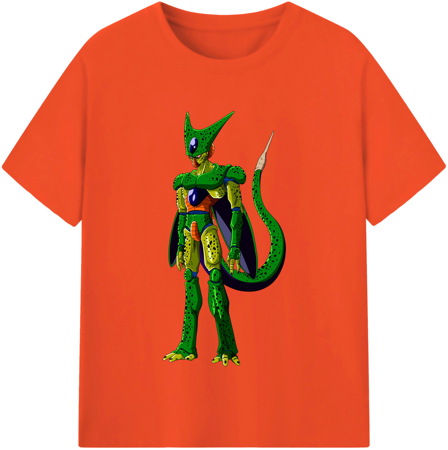 （画像用） ドラゴンボール セル DRAGON BALL Cell 綿100％半袖Tシャツ（フロントプリント）