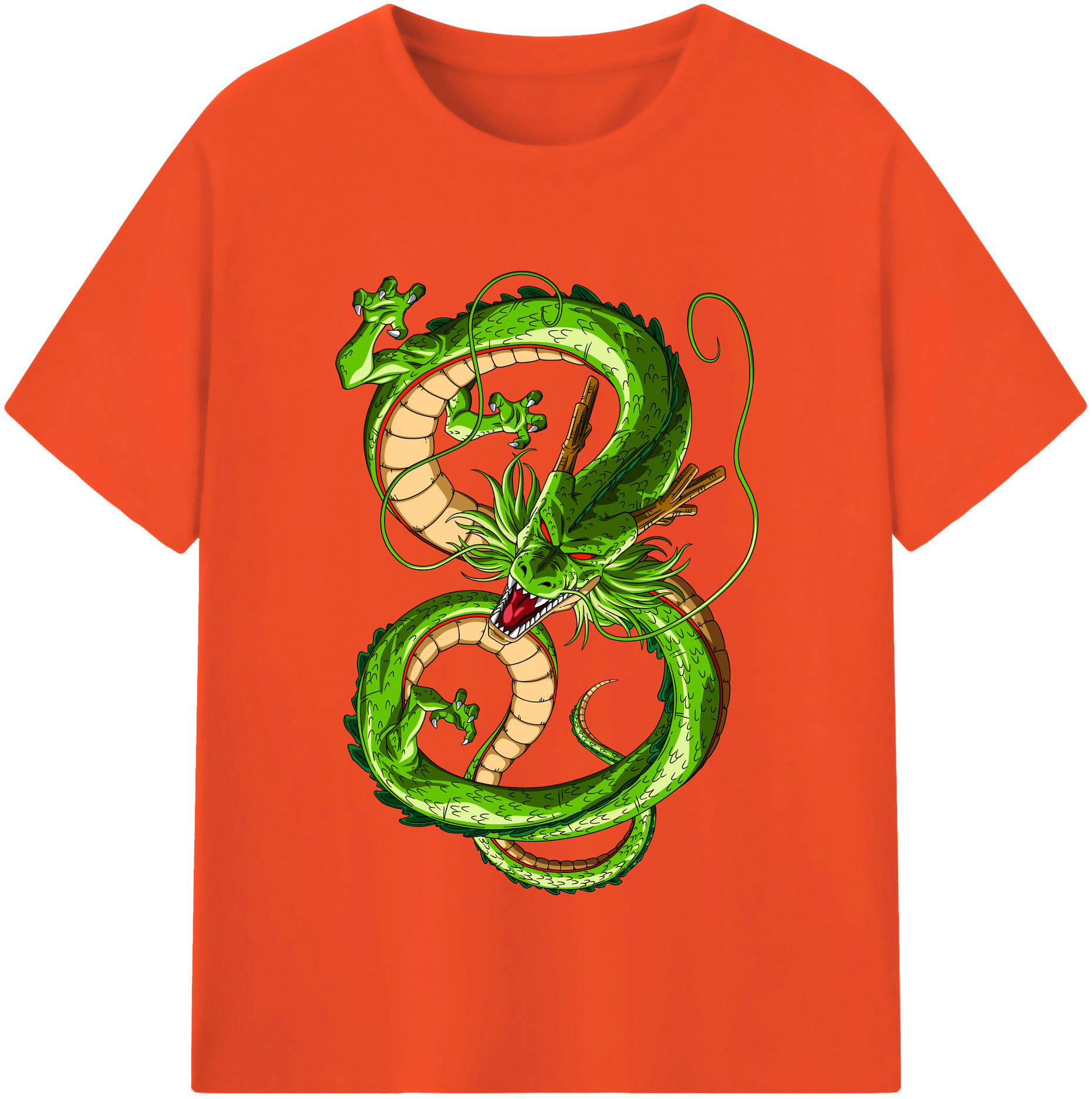 （画像用） ドラゴンボール 神龍 シェンロン DRAGON BALL Shenron 綿100％半袖Tシャツ（フロントプリント）