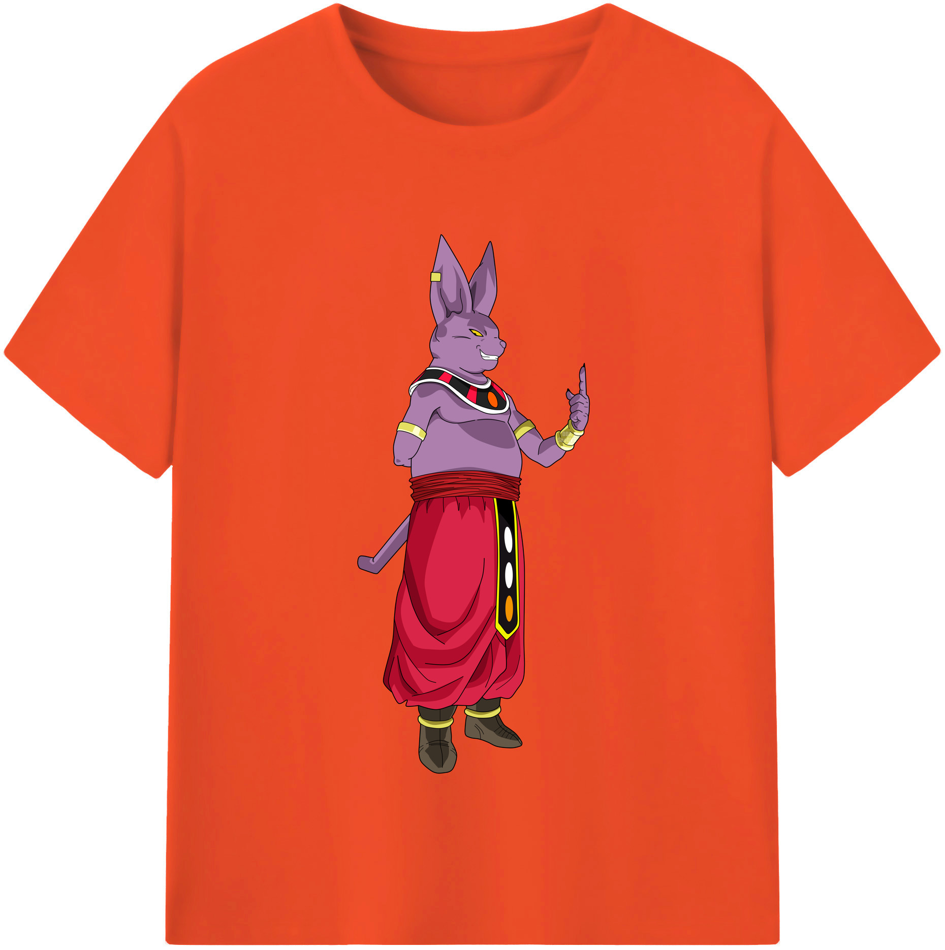 （画像用） ドラゴンボール シャンパ DRAGON BALL Champa 綿100％半袖Tシャツ（フロントプリント）