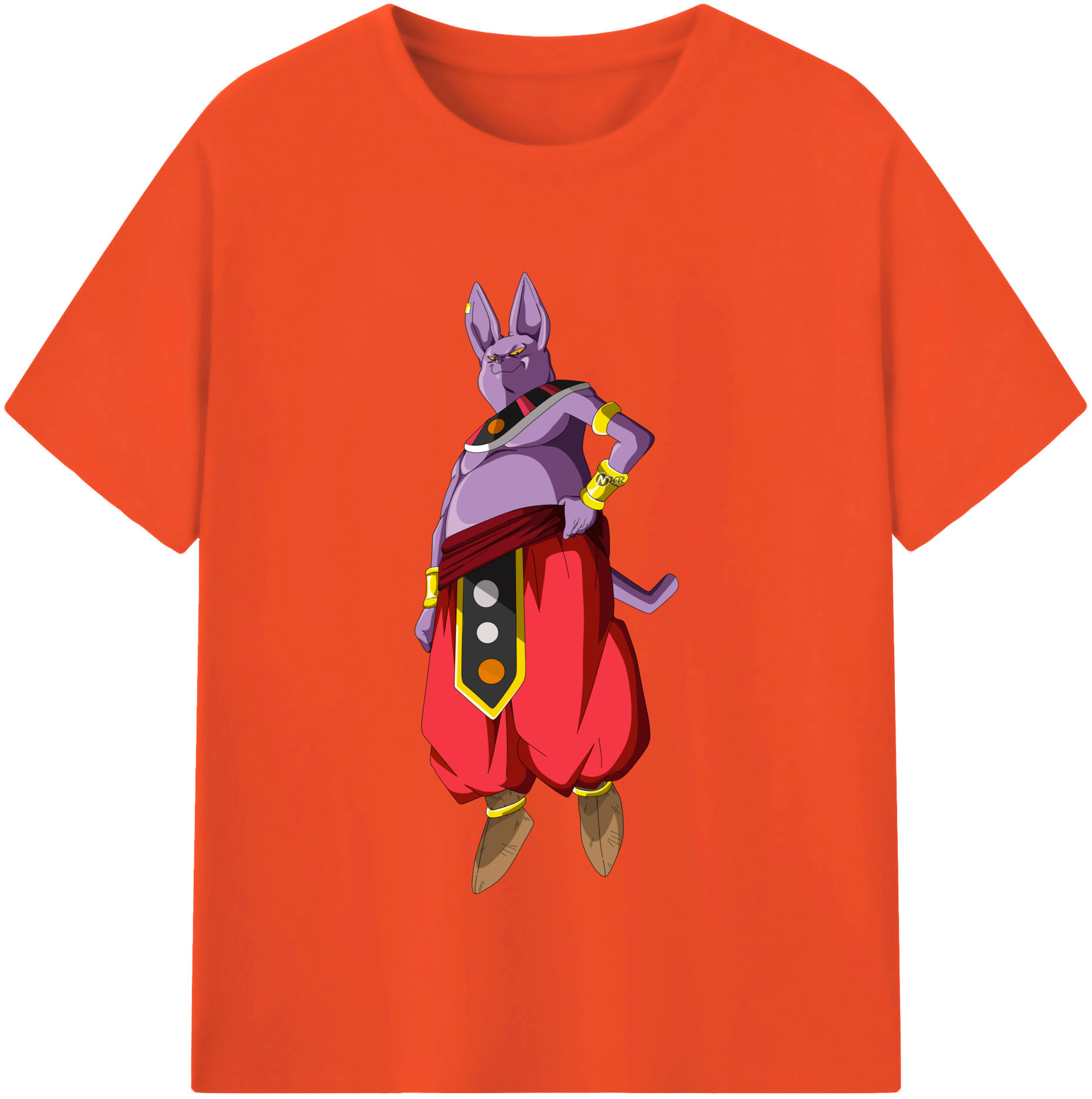 （画像用） ドラゴンボール シャンパ DRAGON BALL Champa 綿100％半袖Tシャツ（フロントプリント）
