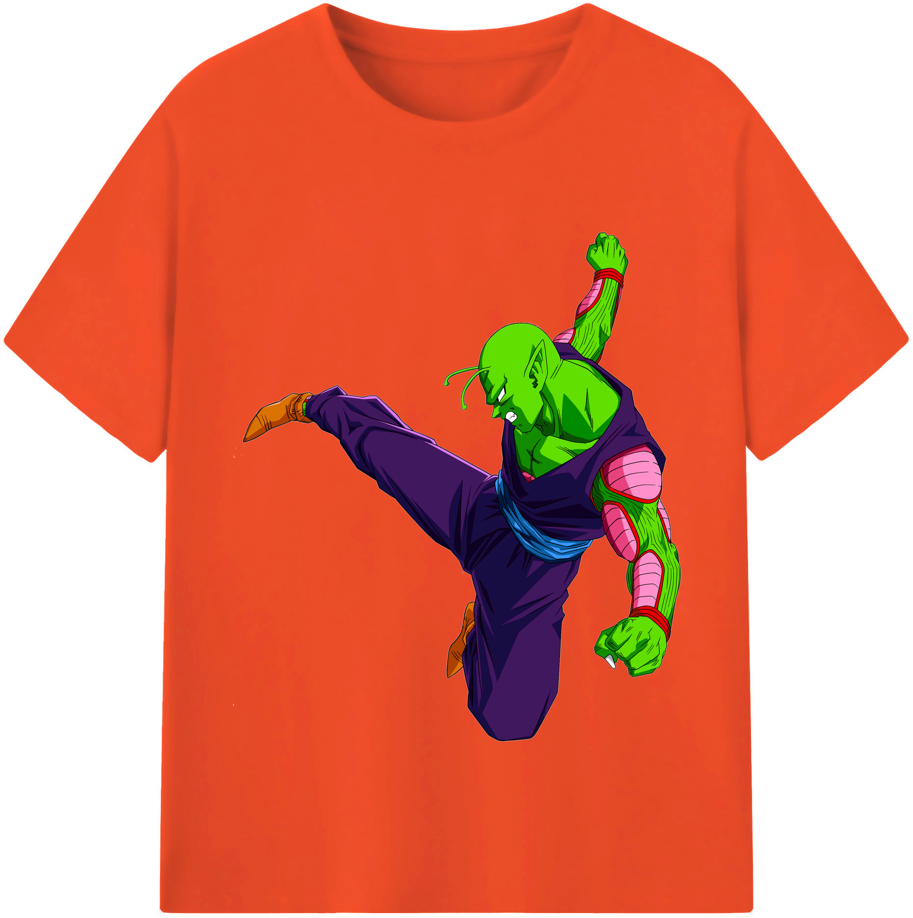 （画像用） ドラゴンボール ピッコロ DRAGON BALL Piccolo 綿100％半袖Tシャツ（フロントプリント）