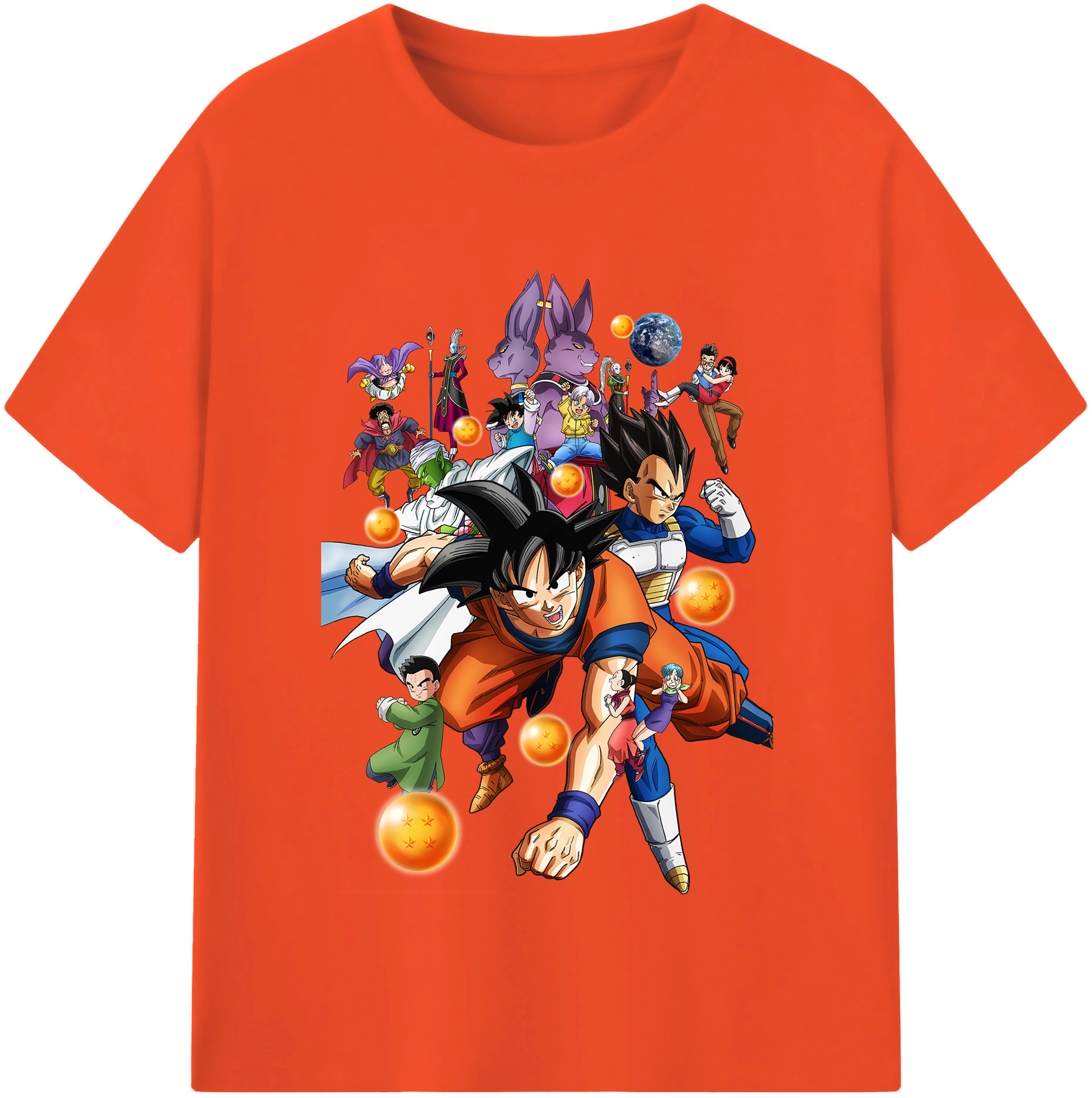 （画像用） ドラゴンボール DRAGON BALL 綿100％半袖Tシャツ（フロントプリント）
