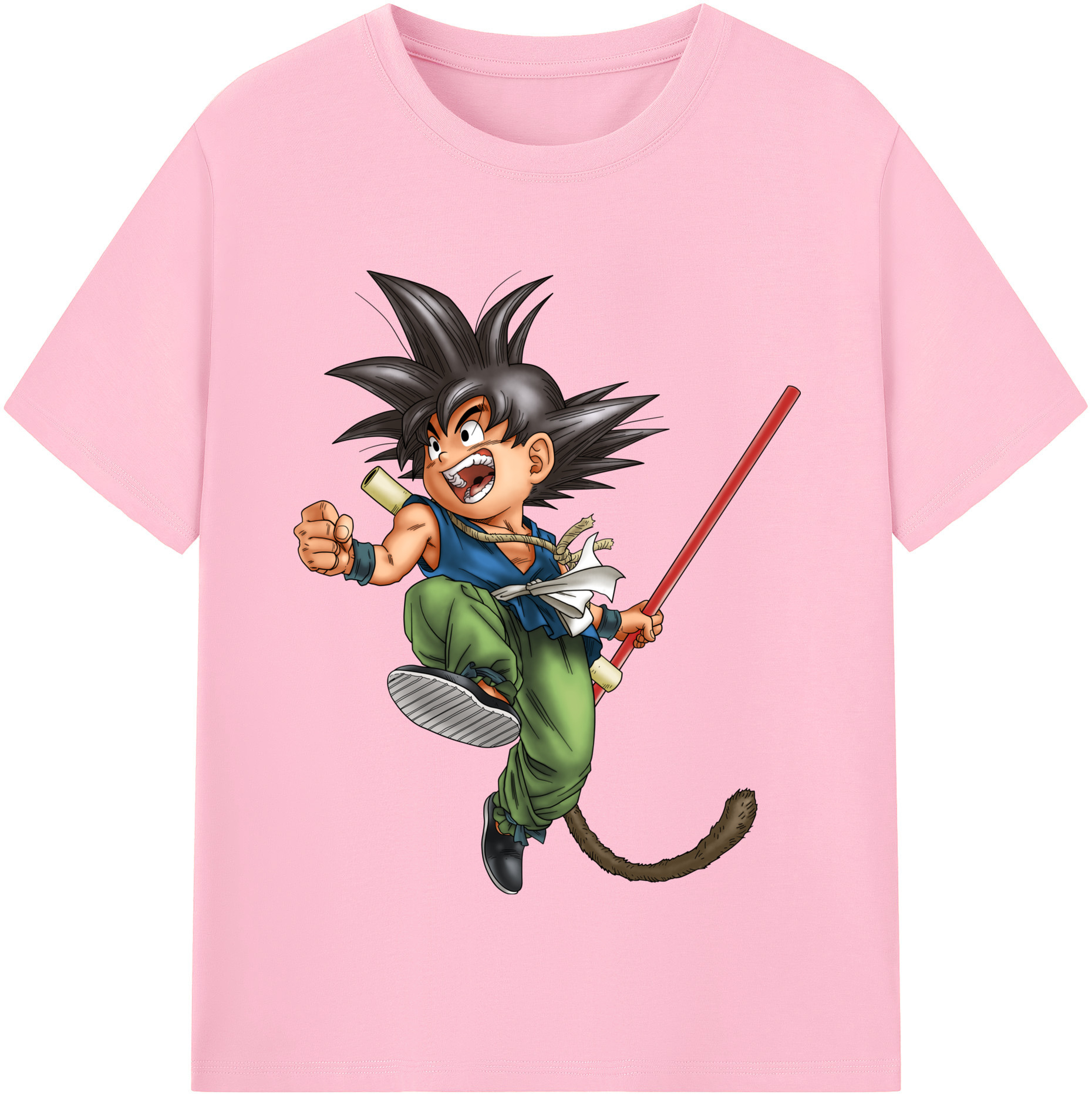 （画像用） ドラゴンボール 孫悟空（そん ごくう）Son Goku カカロット DRAGON BALL Kakarotto 綿100％半袖Tシャツ（フロントプリント）