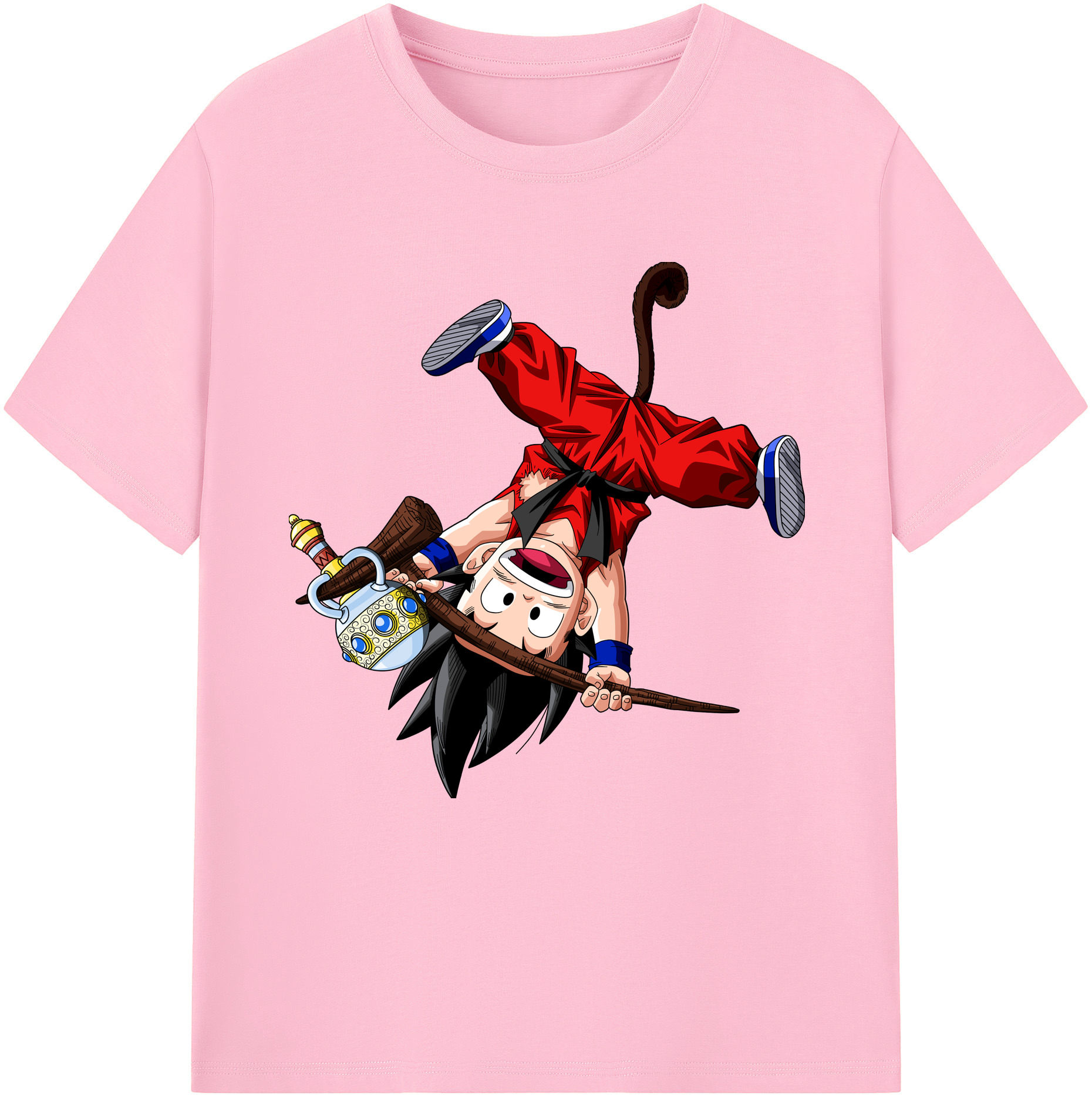 （画像用） ドラゴンボール 孫悟空（そん ごくう）Son Goku カカロット DRAGON BALL Kakarotto 綿100％半袖Tシャツ（フロントプリント）