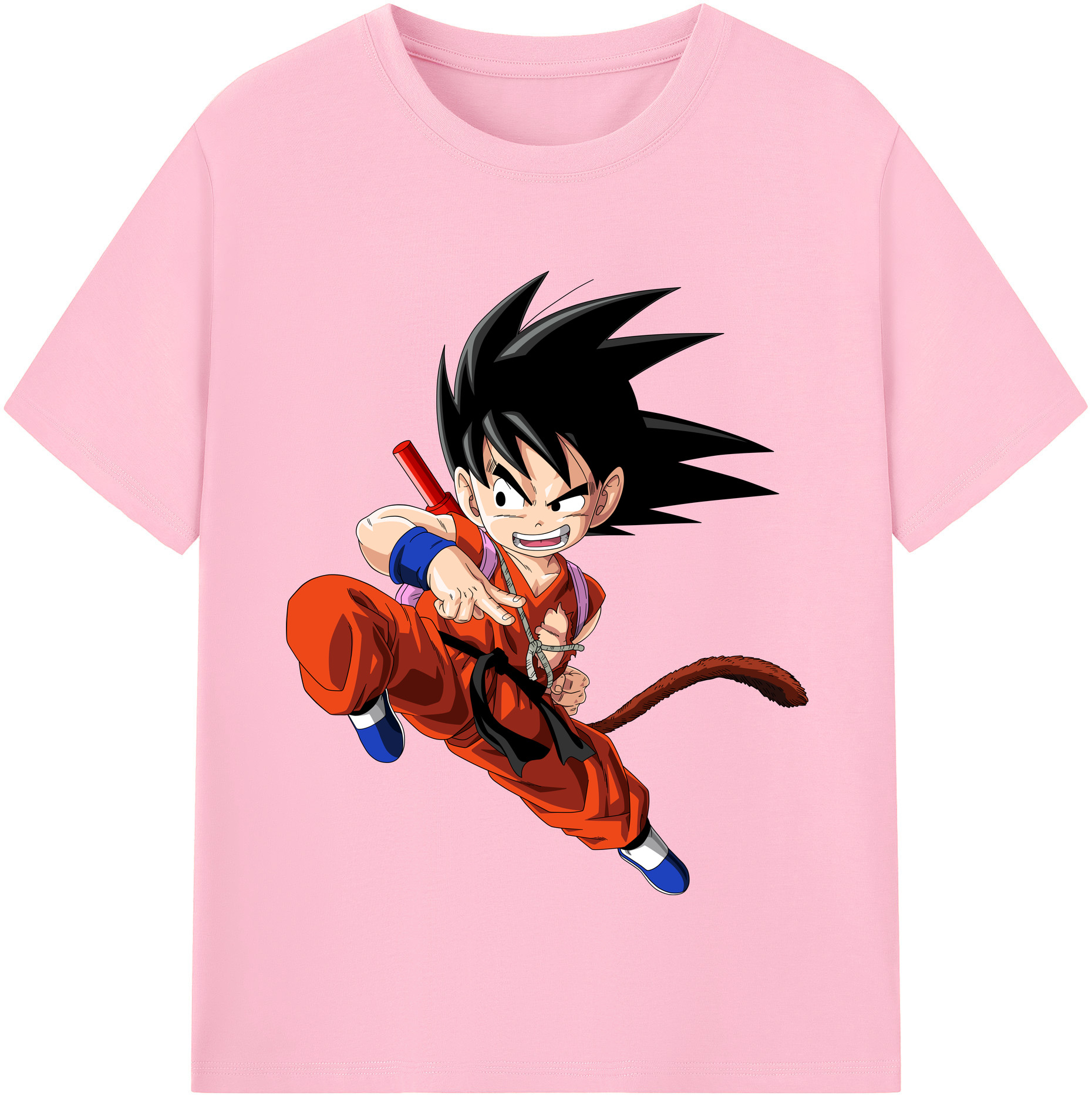 （画像用） ドラゴンボール 孫悟空（そん ごくう）Son Goku カカロット DRAGON BALL Kakarotto 綿100％半袖Tシャツ（フロントプリント）
