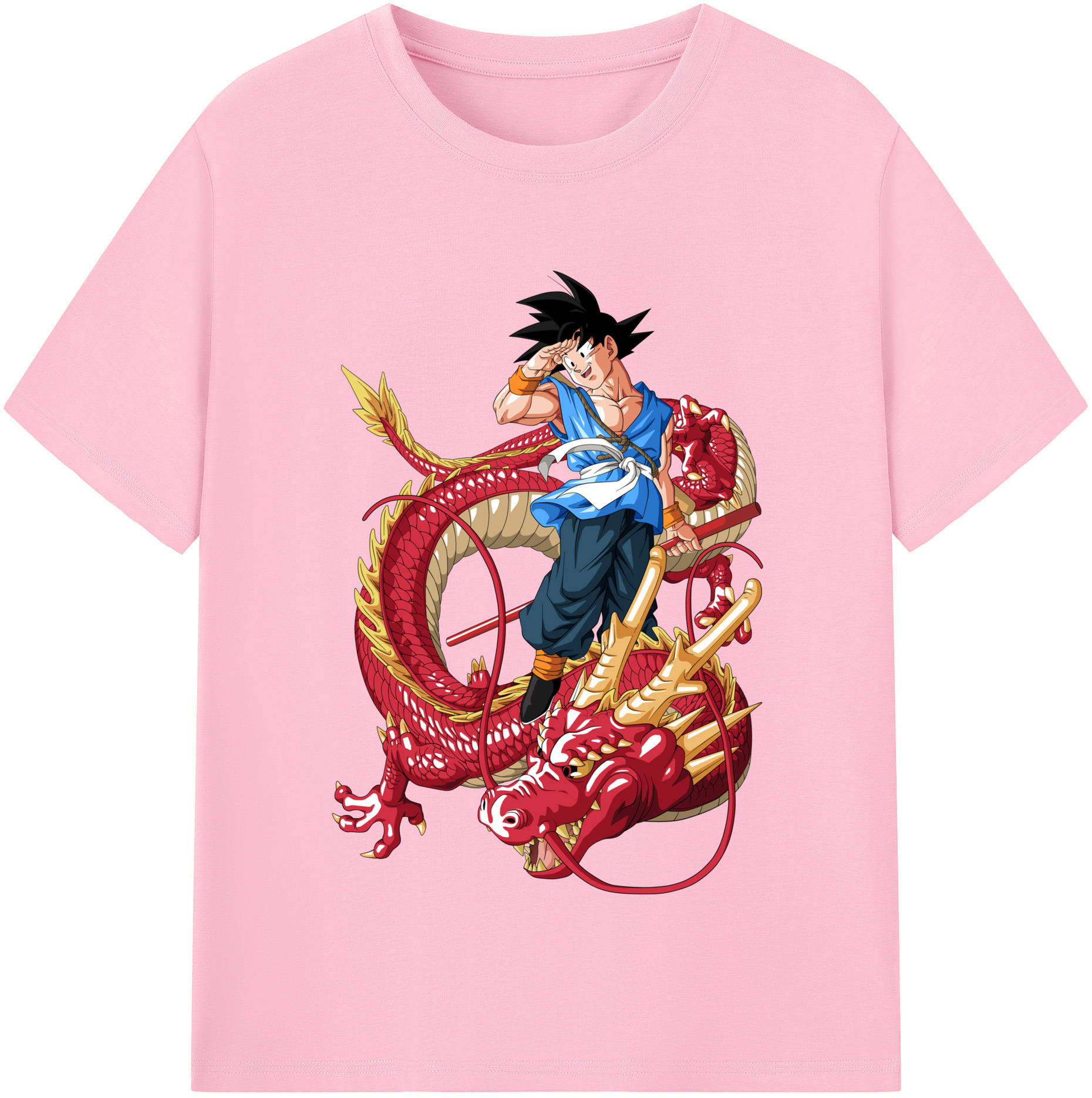 （画像用） ドラゴンボール 孫悟空（そん ごくう）Son Goku カカロット DRAGON BALL Kakarotto 綿100％半袖Tシャツ（フロントプリント）