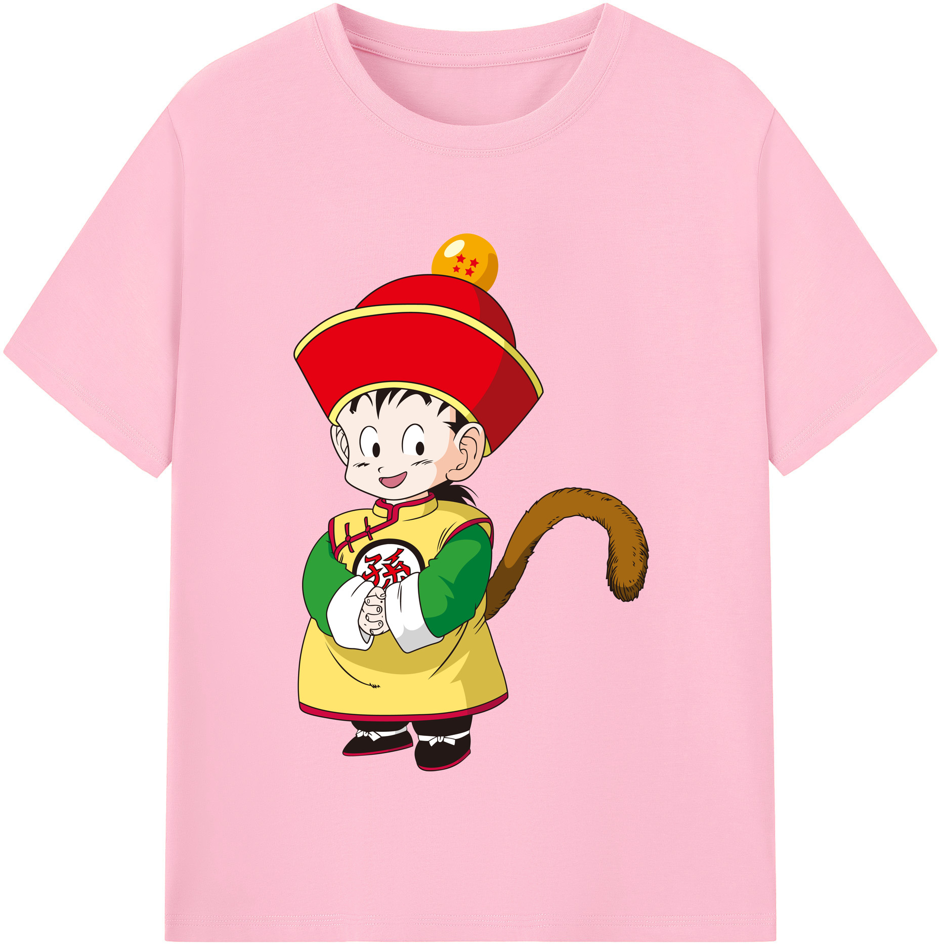 （画像用） ドラゴンボール 孫悟空（そん ごくう）Son Goku カカロット DRAGON BALL Kakarotto 綿100％半袖Tシャツ（フロントプリント）