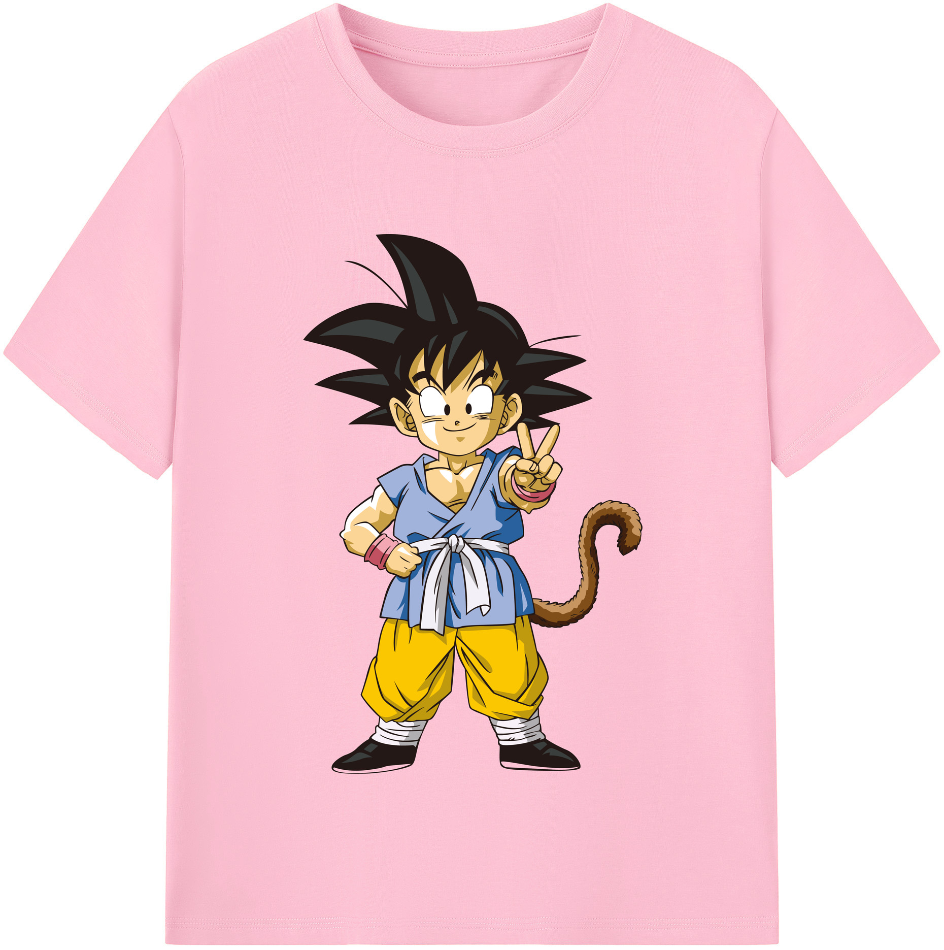 （画像用） ドラゴンボール 孫悟空（そん ごくう）Son Goku カカロット DRAGON BALL Kakarotto 綿100％半袖Tシャツ（フロントプリント）