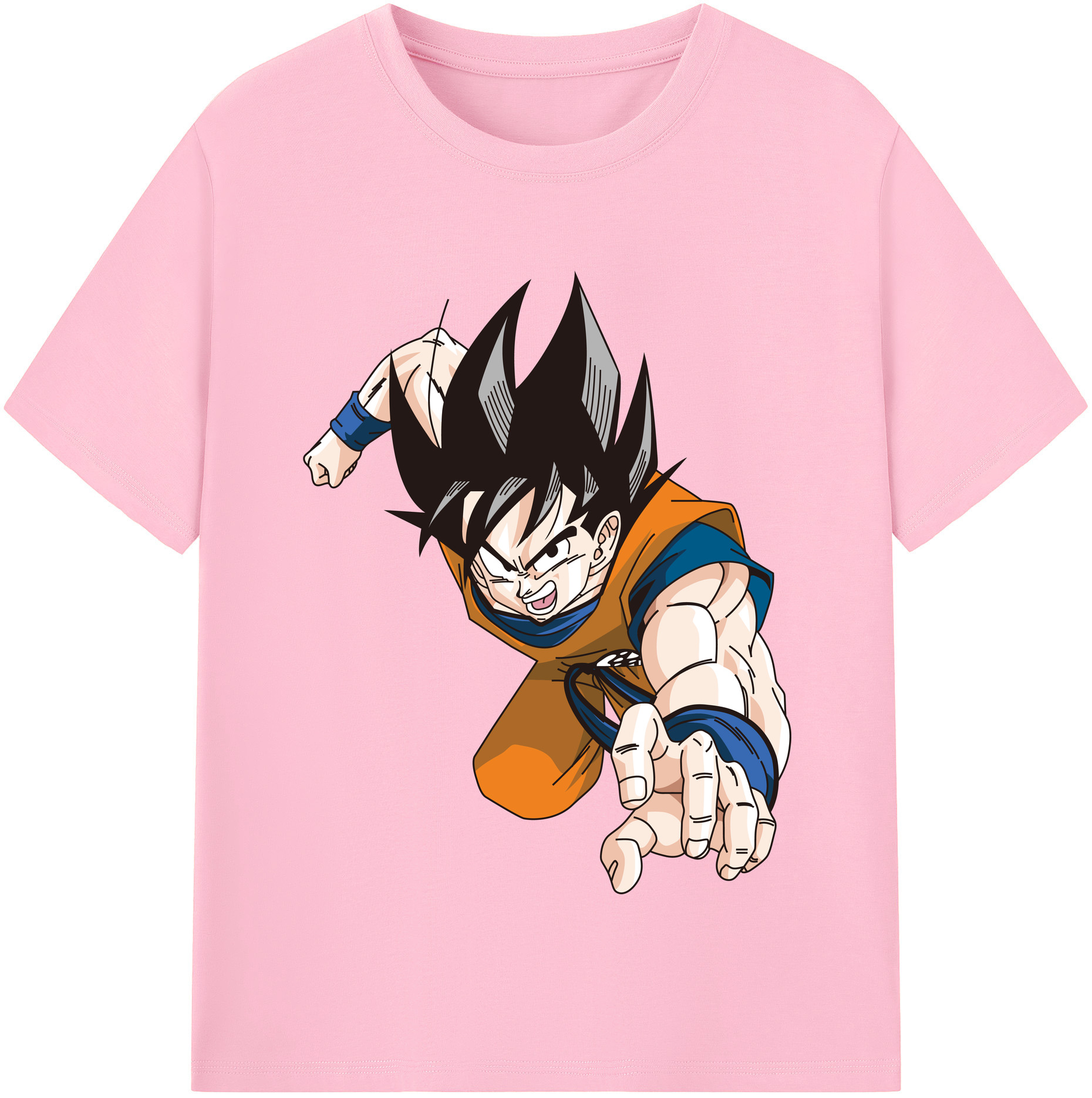 （画像用） ドラゴンボール 孫悟空（そん ごくう）Son Goku カカロット DRAGON BALL Kakarotto 綿100％半袖Tシャツ（フロントプリント）