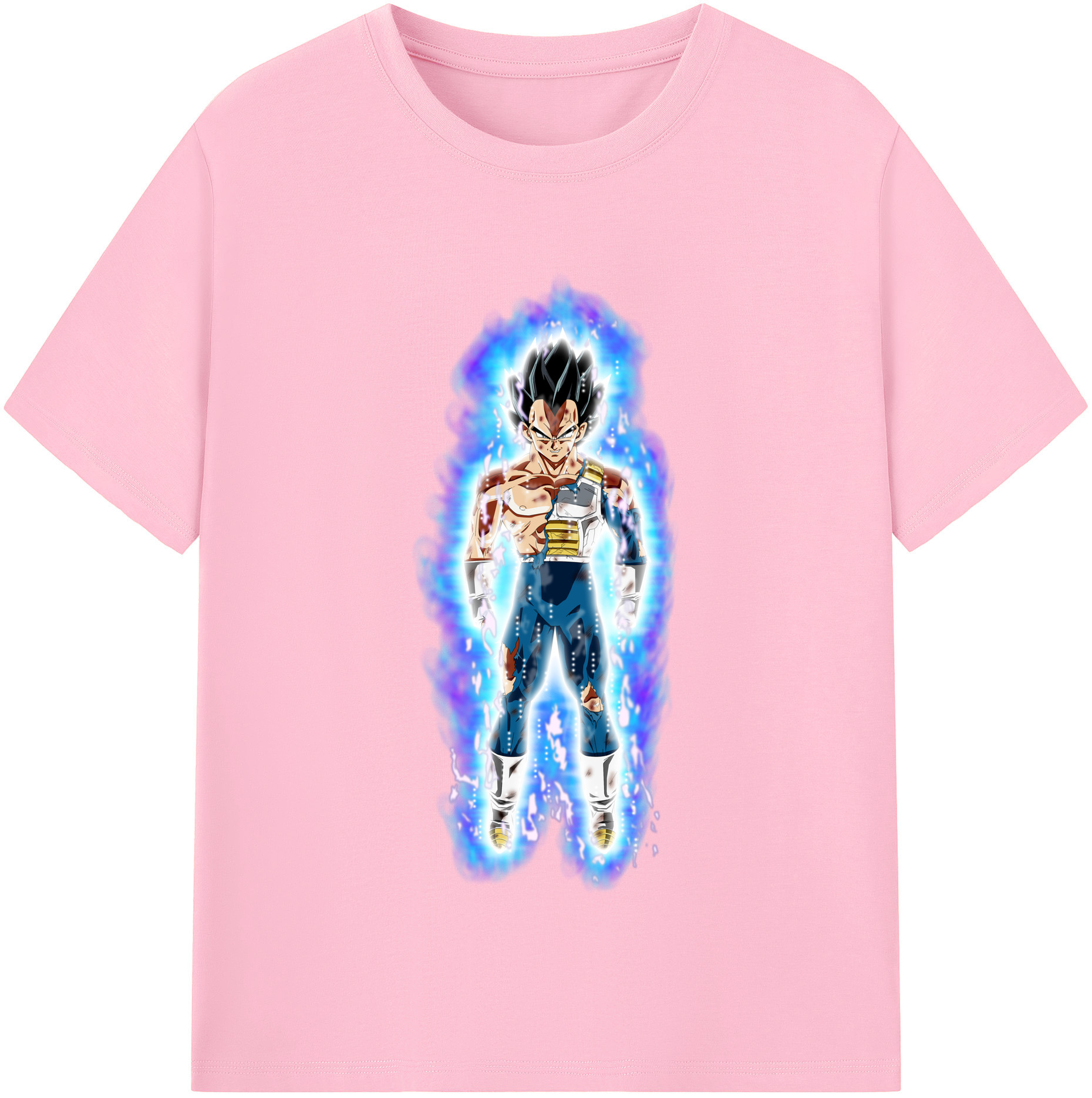 （画像用） ドラゴンボール ベジータ四世（Bejīta Yonsei）DRAGON BALL Vegeta IV 綿100％半袖Tシャツ（フロントプリント）