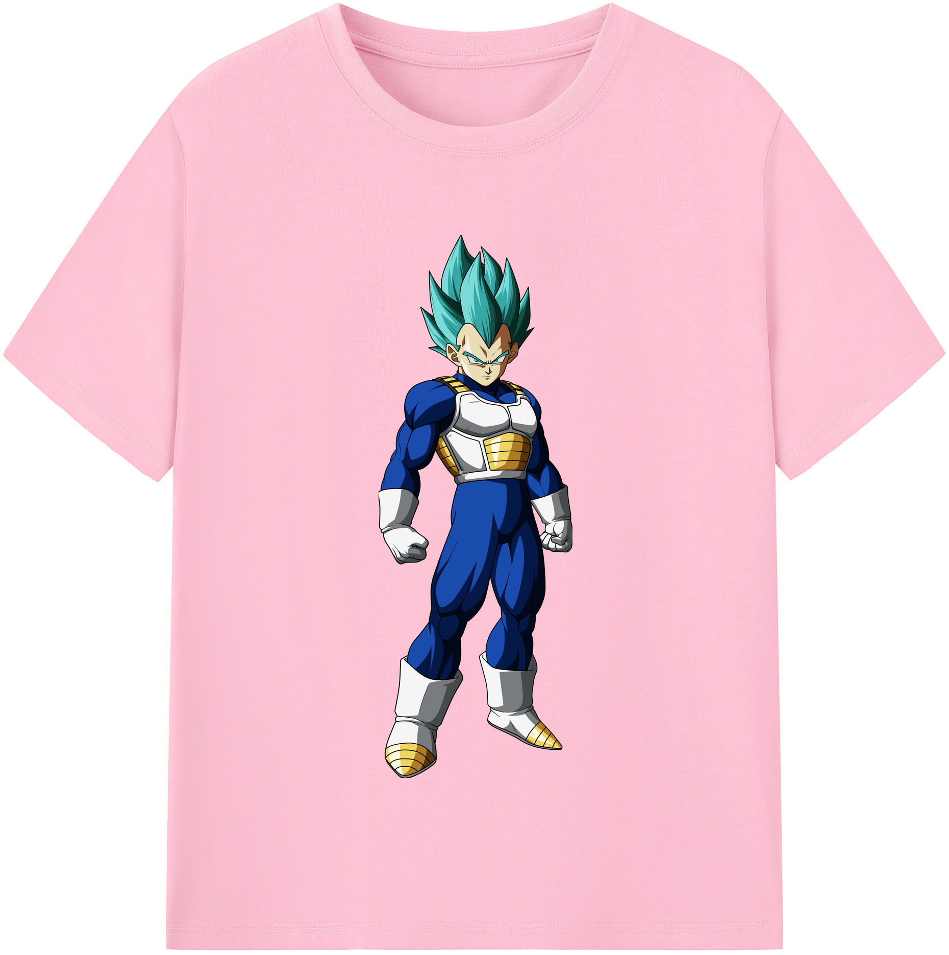 （画像用） ドラゴンボール ベジータ四世（Bejīta Yonsei）DRAGON BALL Vegeta IV 綿100％半袖Tシャツ（フロントプリント）