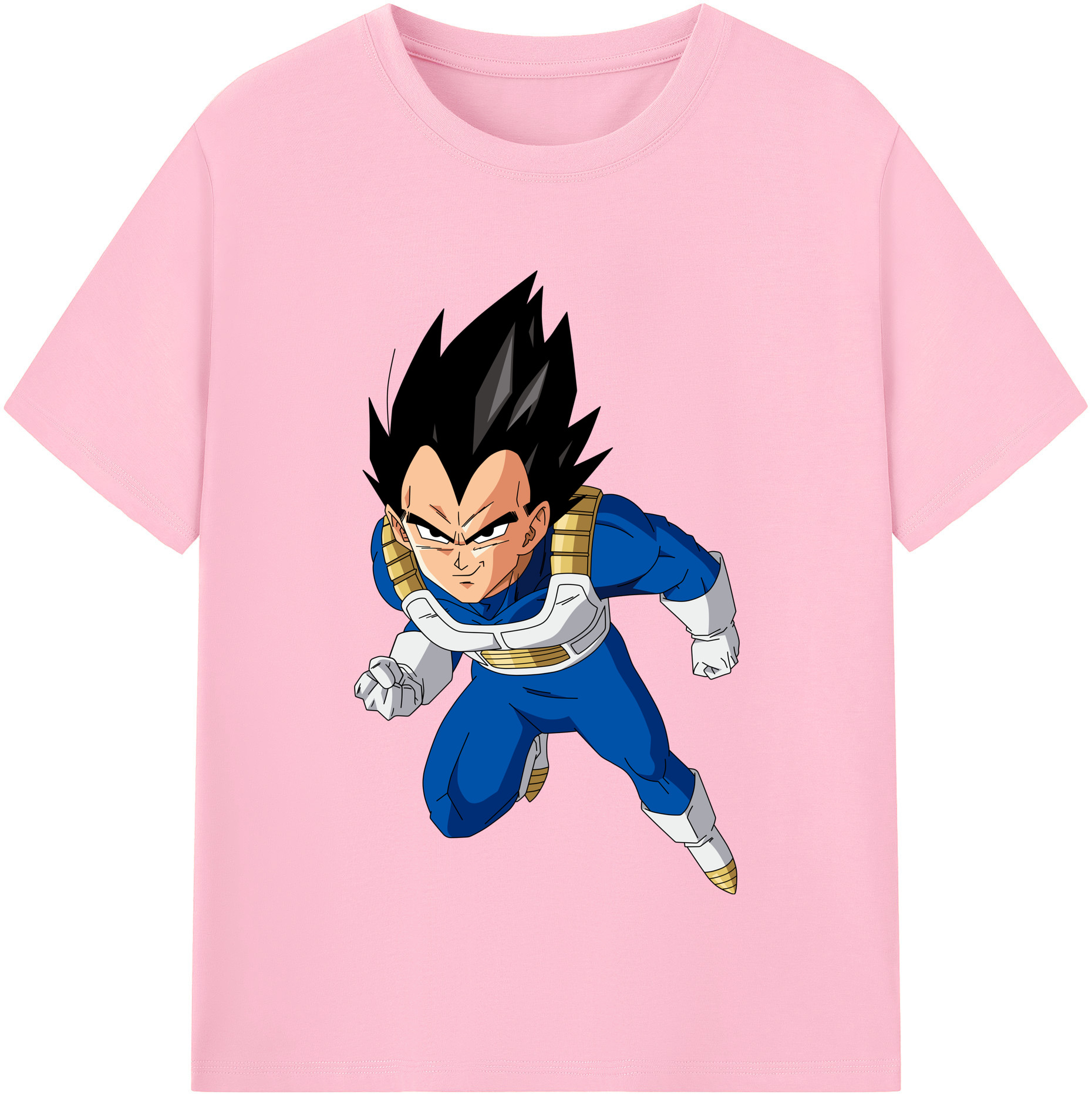 （画像用） ドラゴンボール ベジータ四世（Bejīta Yonsei）DRAGON BALL Vegeta IV 綿100％半袖Tシャツ（フロントプリント）